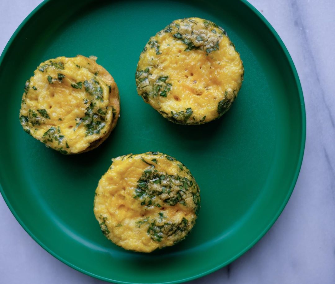 Egg and Veggie Bowl, Wrap, and Muffins