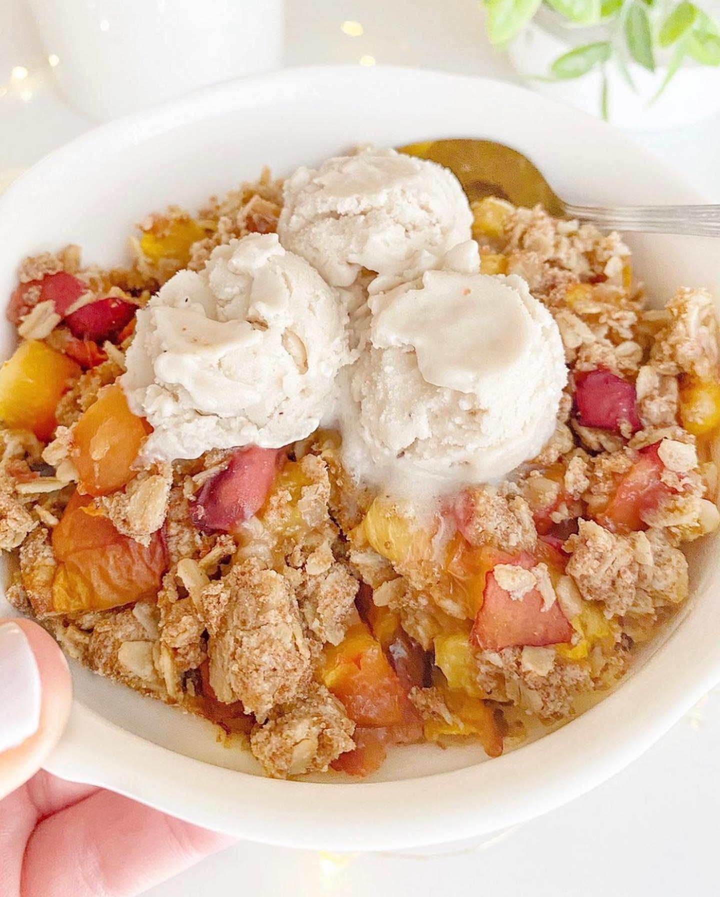 Simple Gluten-Free Peach Crisp