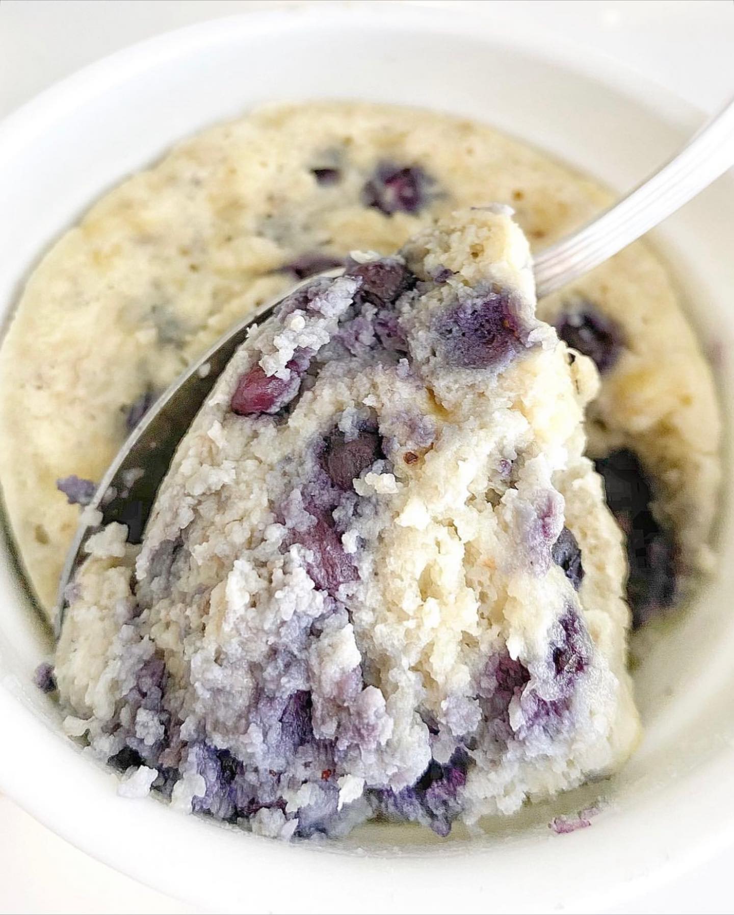 Quick Microwave Blueberry Banana Bread