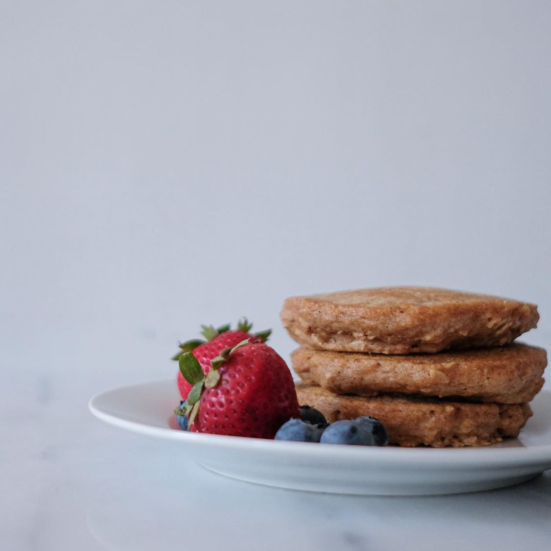 Whole Wheat Oat Pancakes