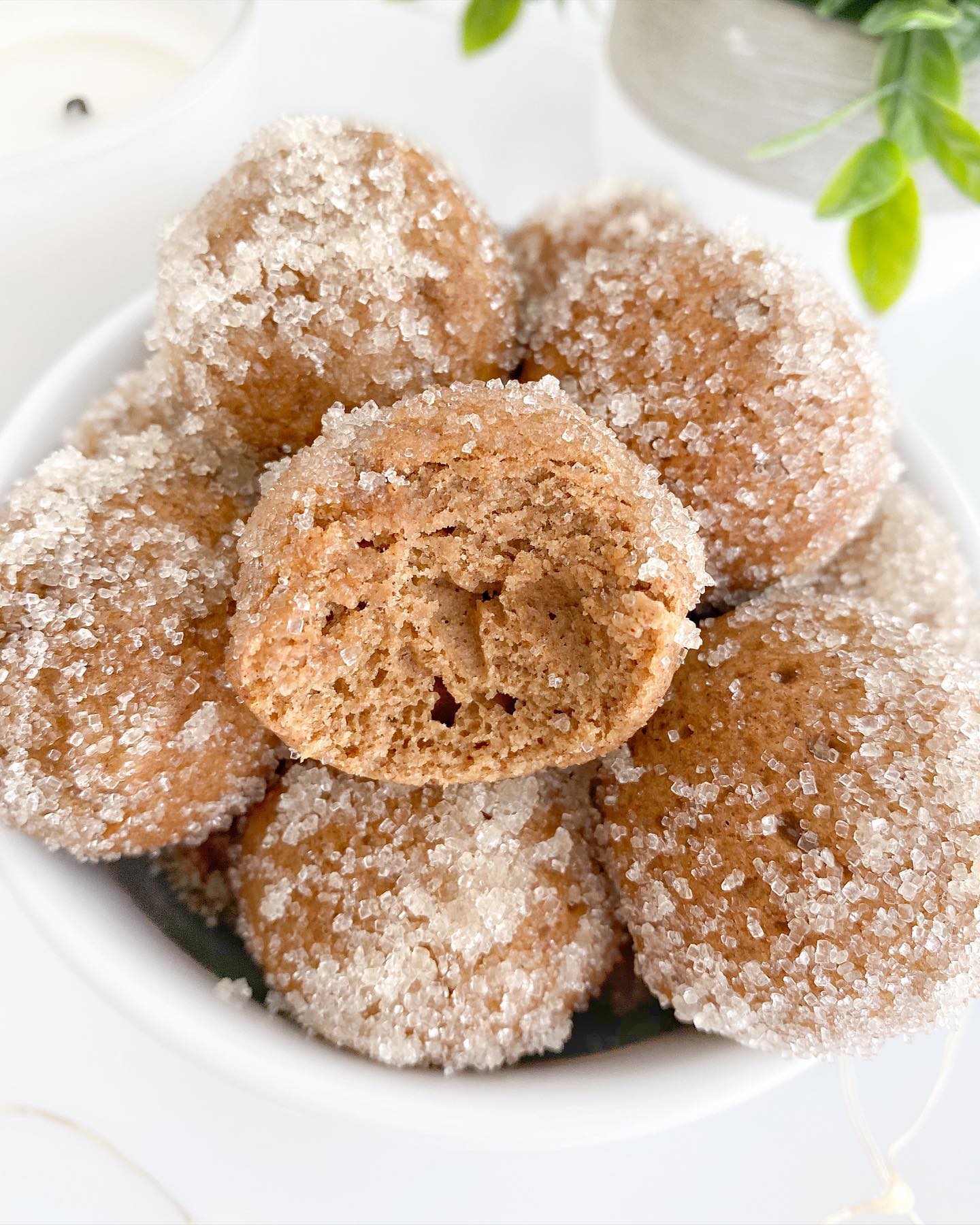 Cinnamon Applesauce Donut Holes