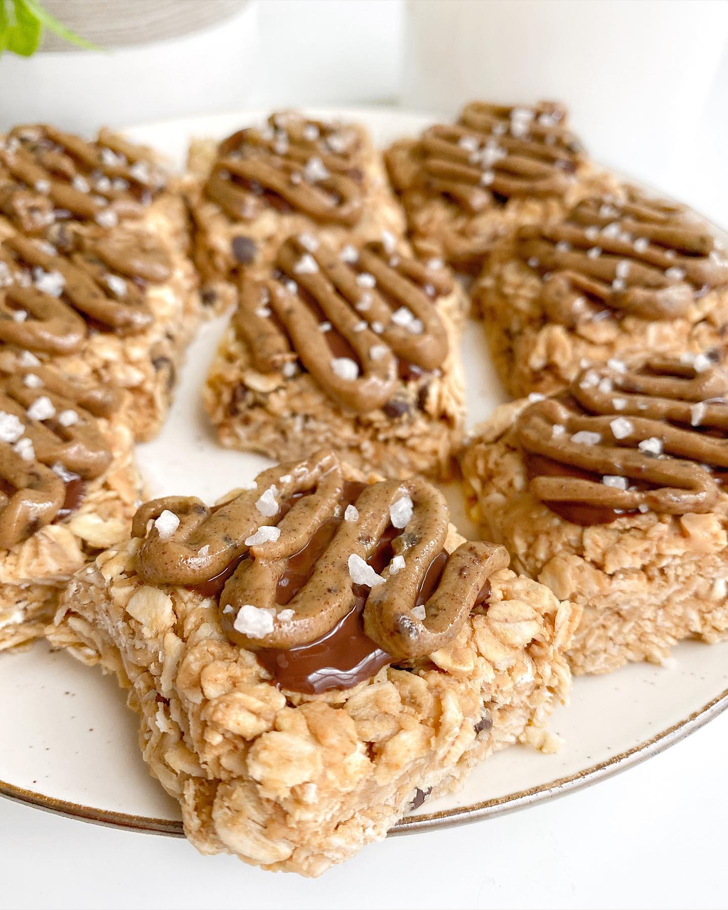 Chewy Granola Bars with Chocolate and Sunflower Seed Butter