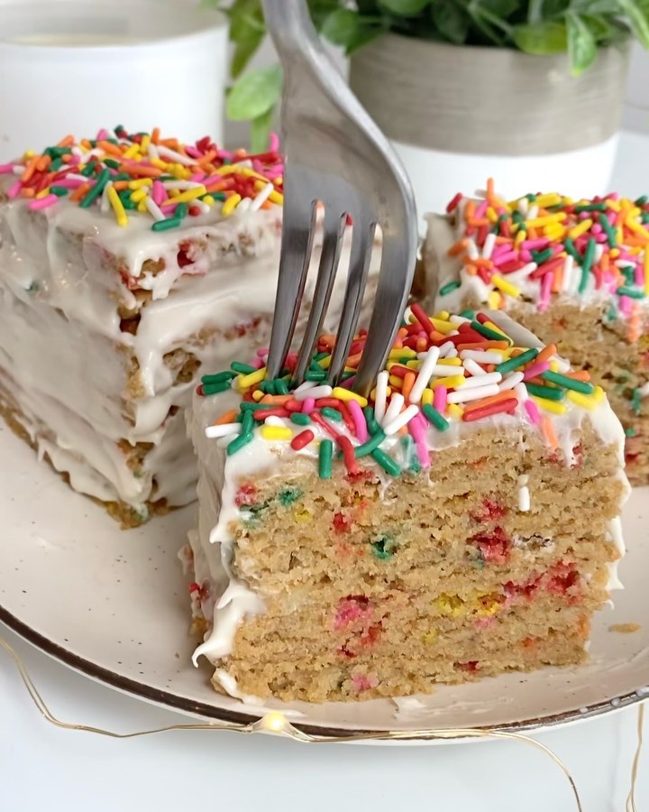 Funfetti Banana Sheet Cake