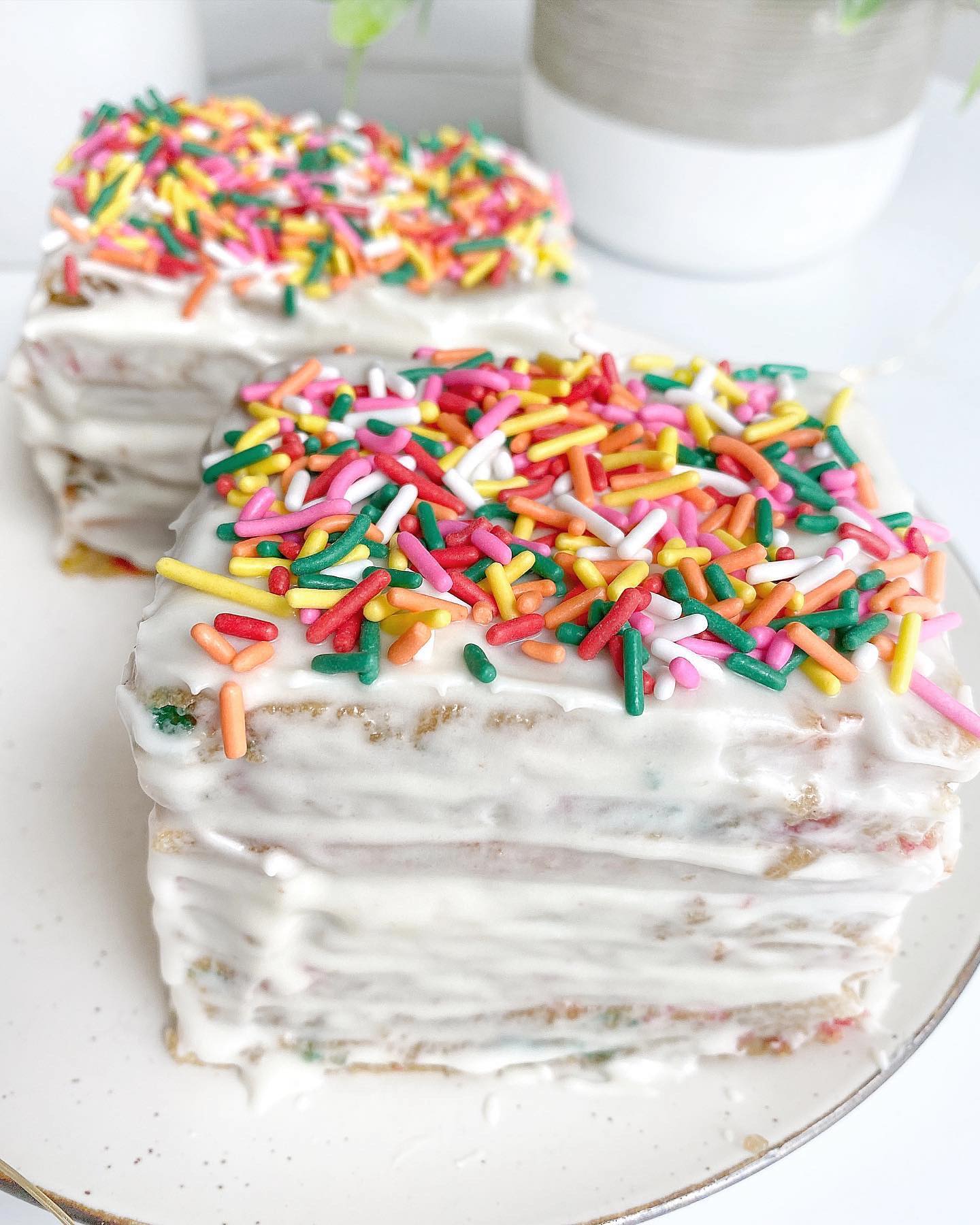 Funfetti Banana Sheet Cake