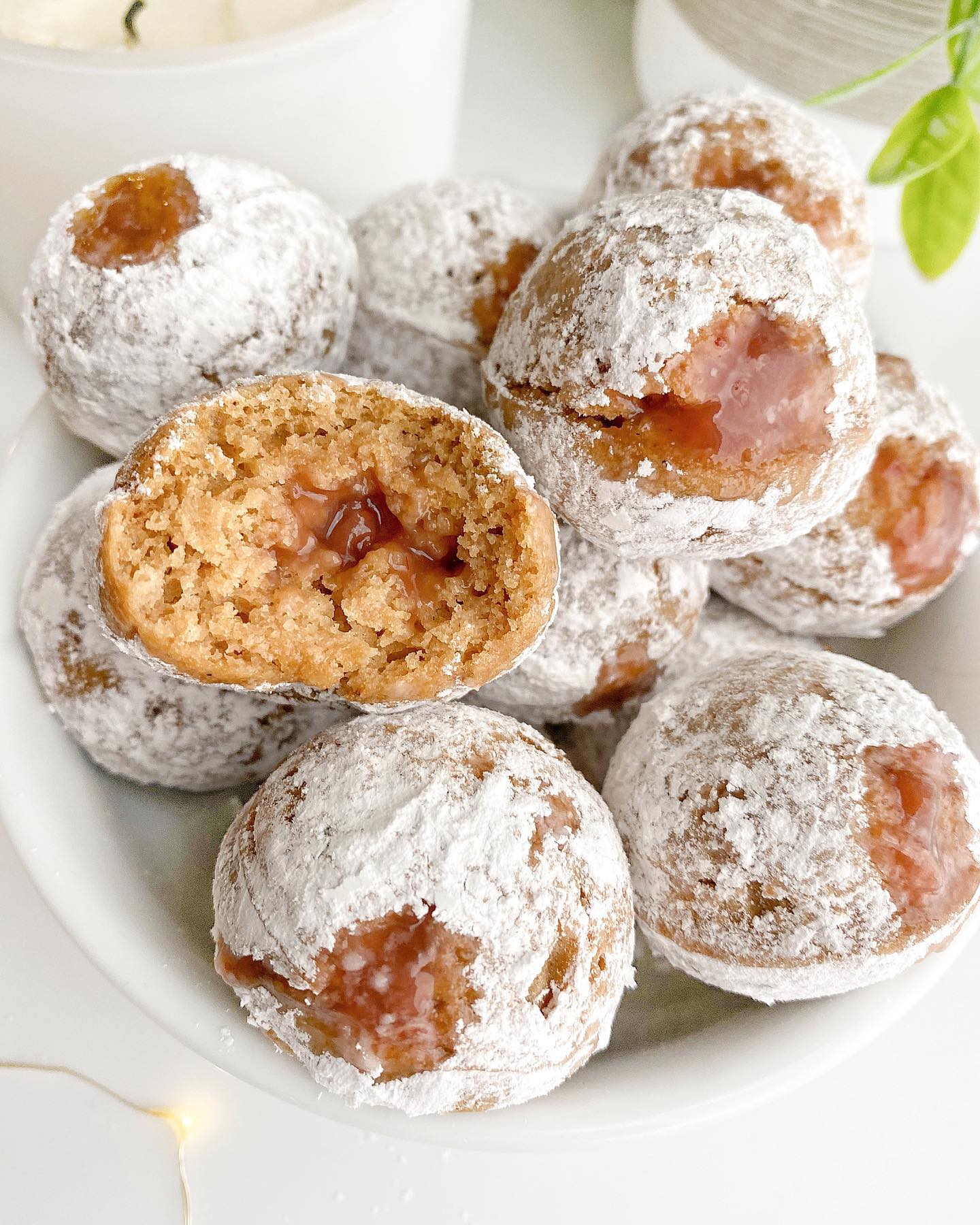 Gluten-Free Strawberry Banana Jelly Donut Holes
