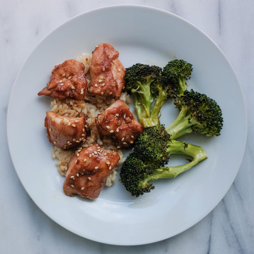 Sheet Pan Apricot Chicken and Broccoli