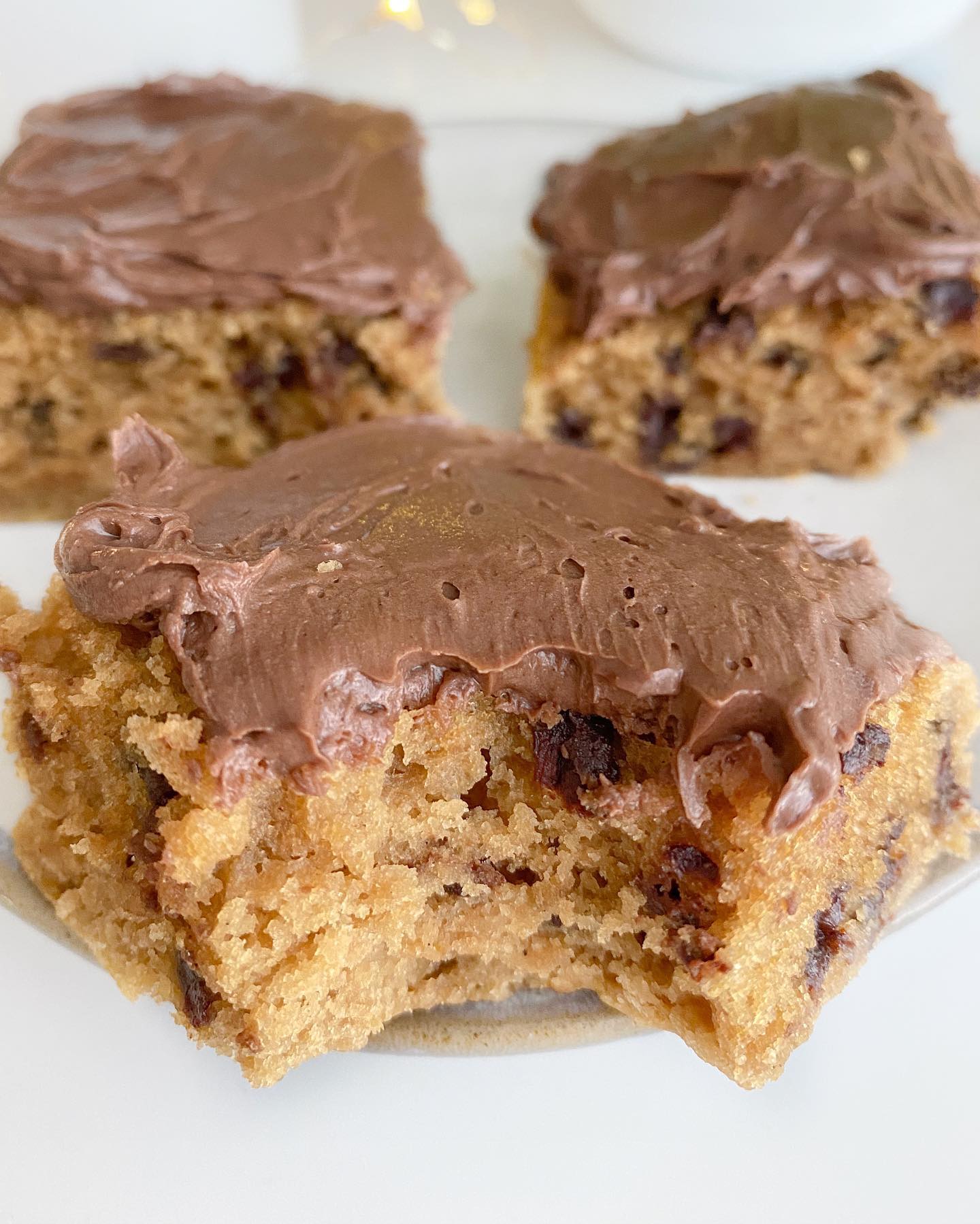 Double Chocolate Chip Cake Bars with Avocado Oil