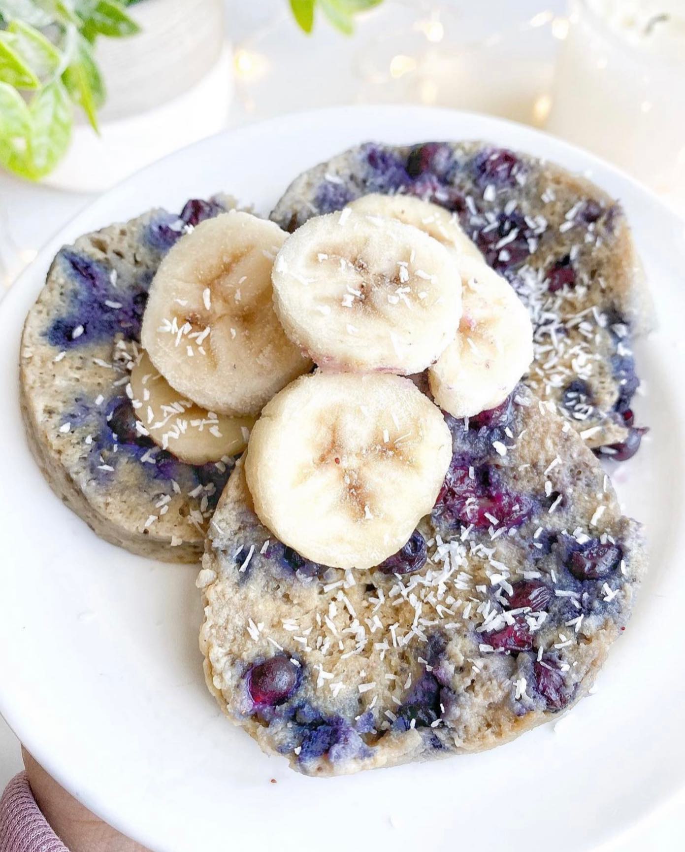 Microwave Blueberry Banana Bread