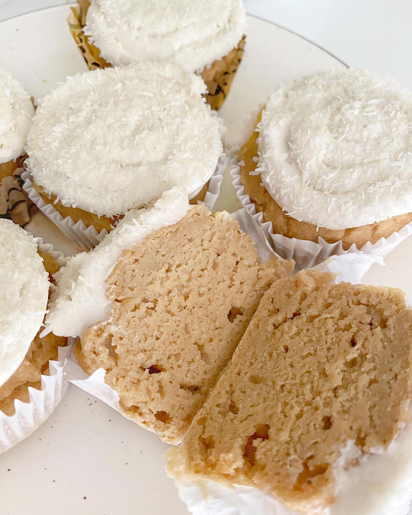 Lemon Cupcakes with Coconut Frosting