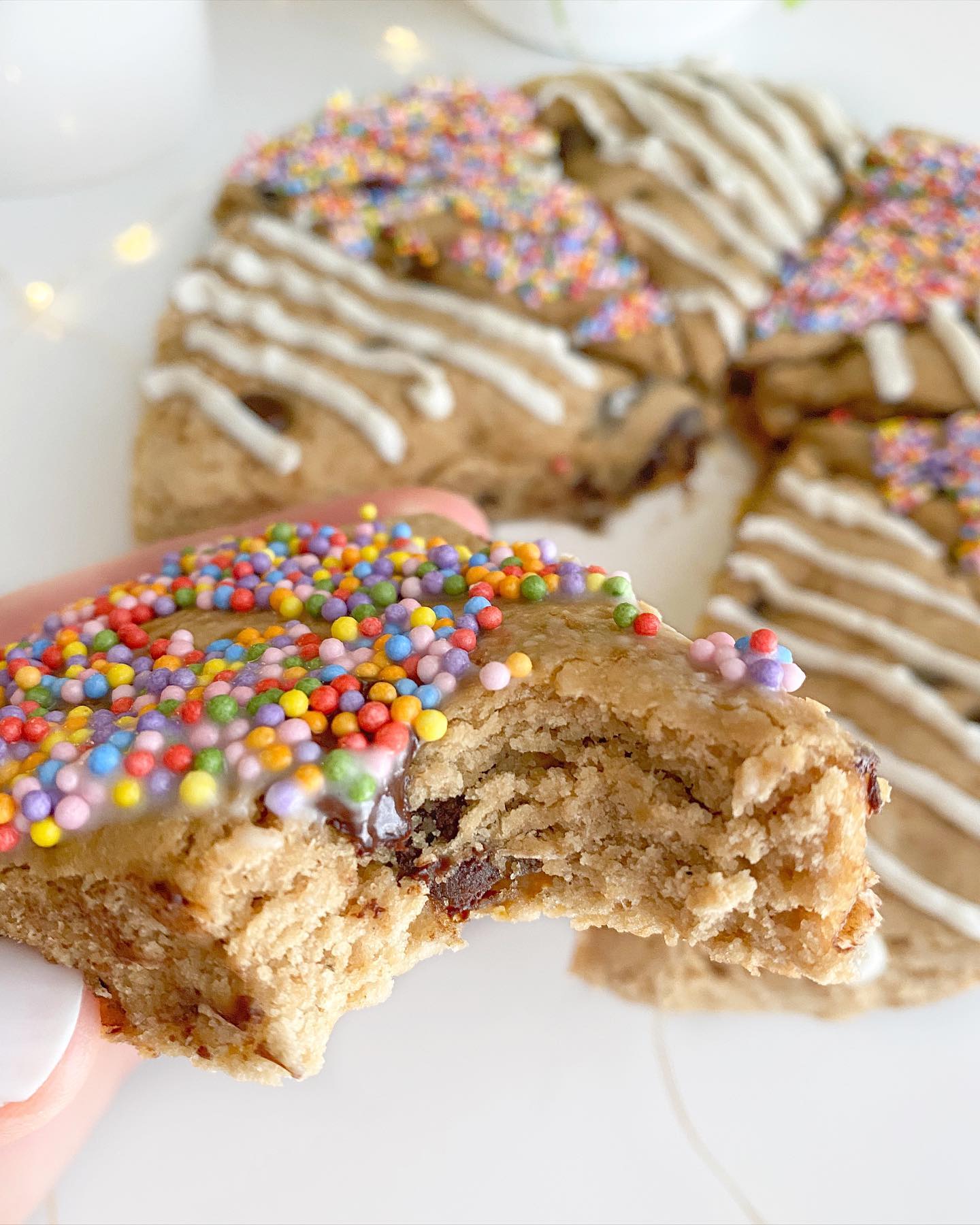Fluffy Chocolate Chip Cookie Scones