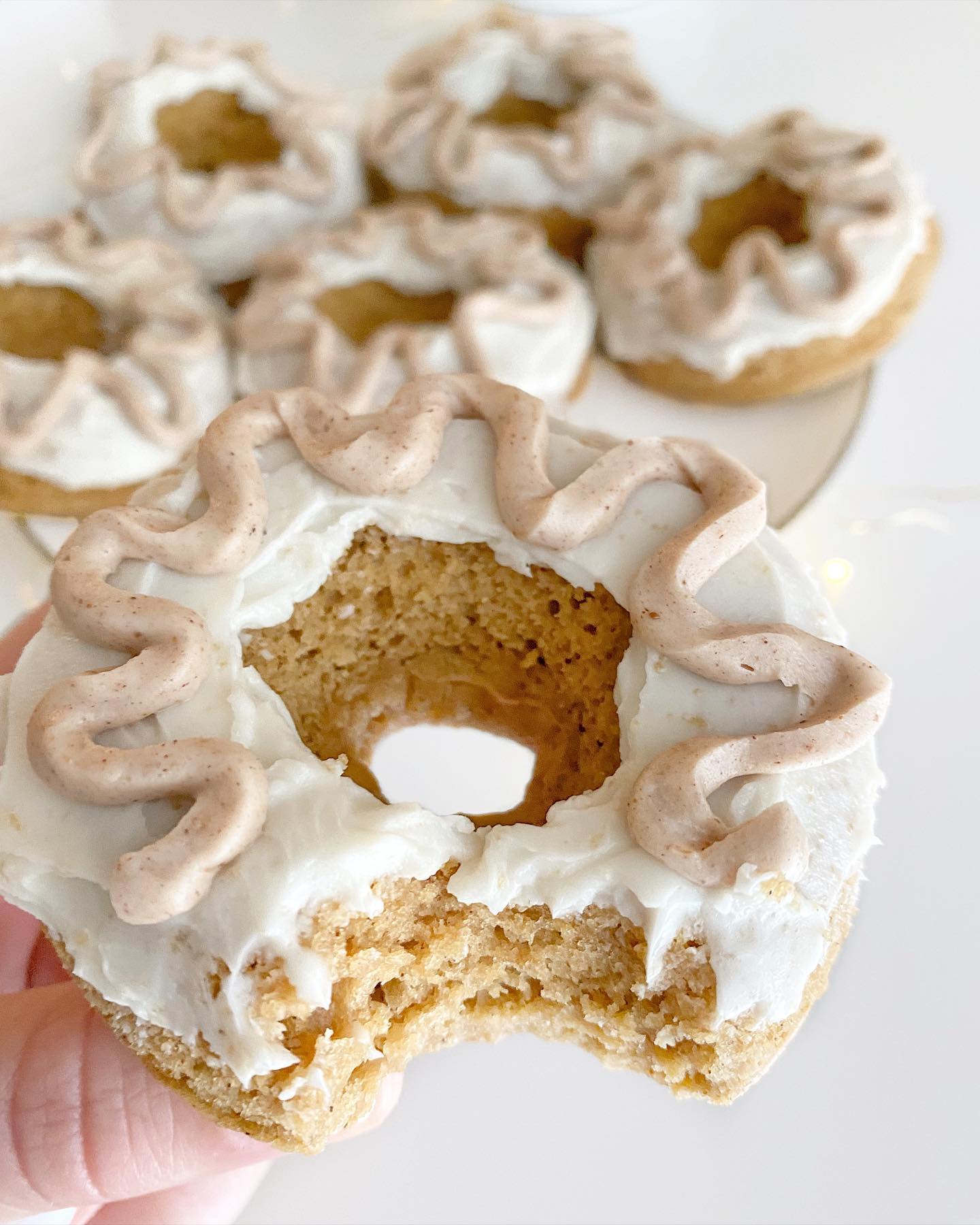 7 Ingredient Baked Cinnamon Swirl Donuts