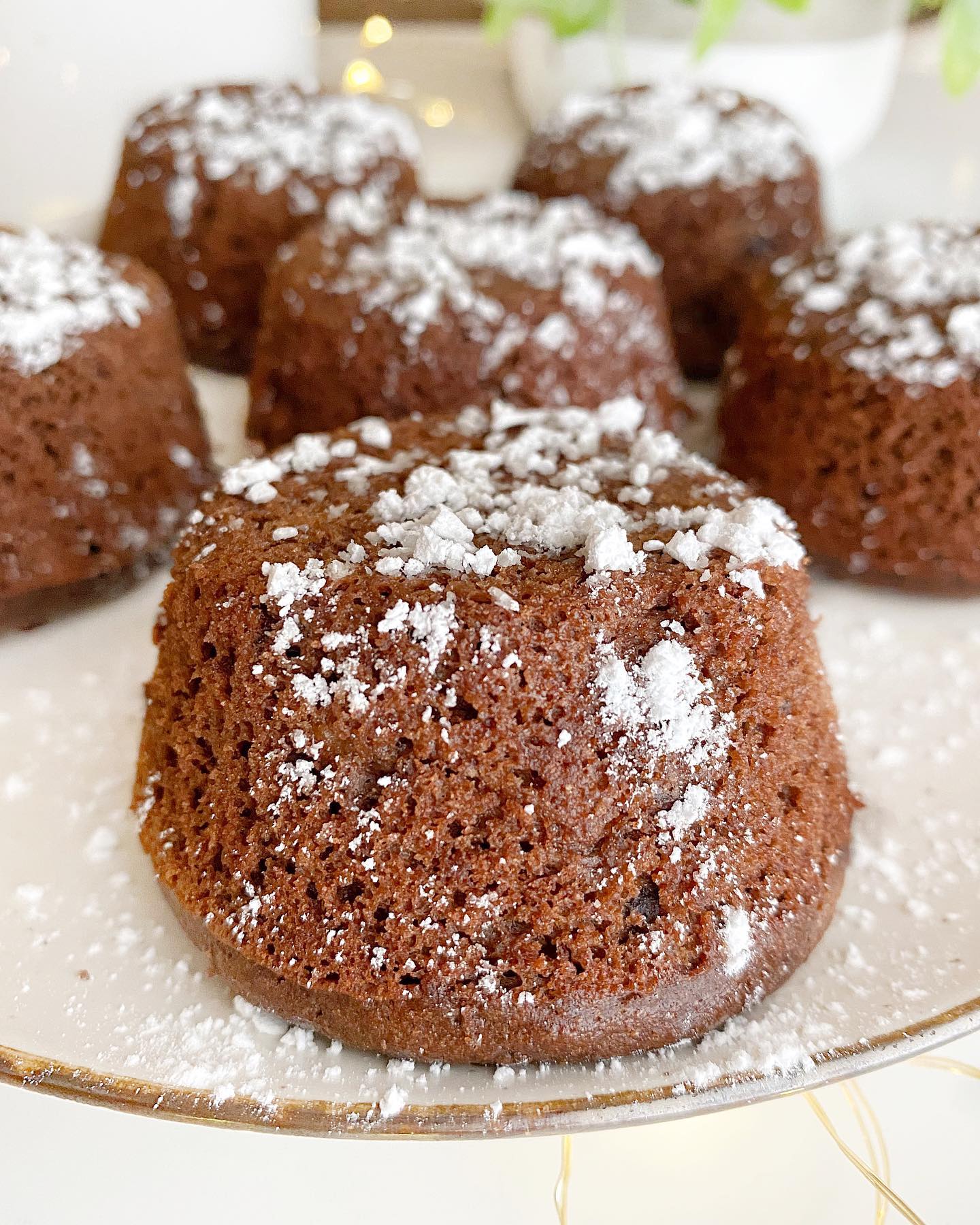 Chocolate Banana Lava Cake Muffins
