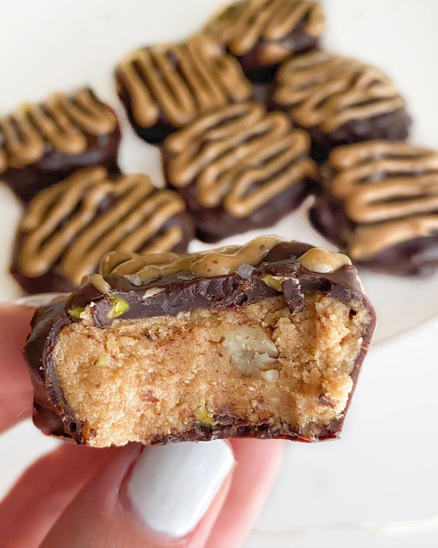Peanut Butter Freezer Fudge Bites