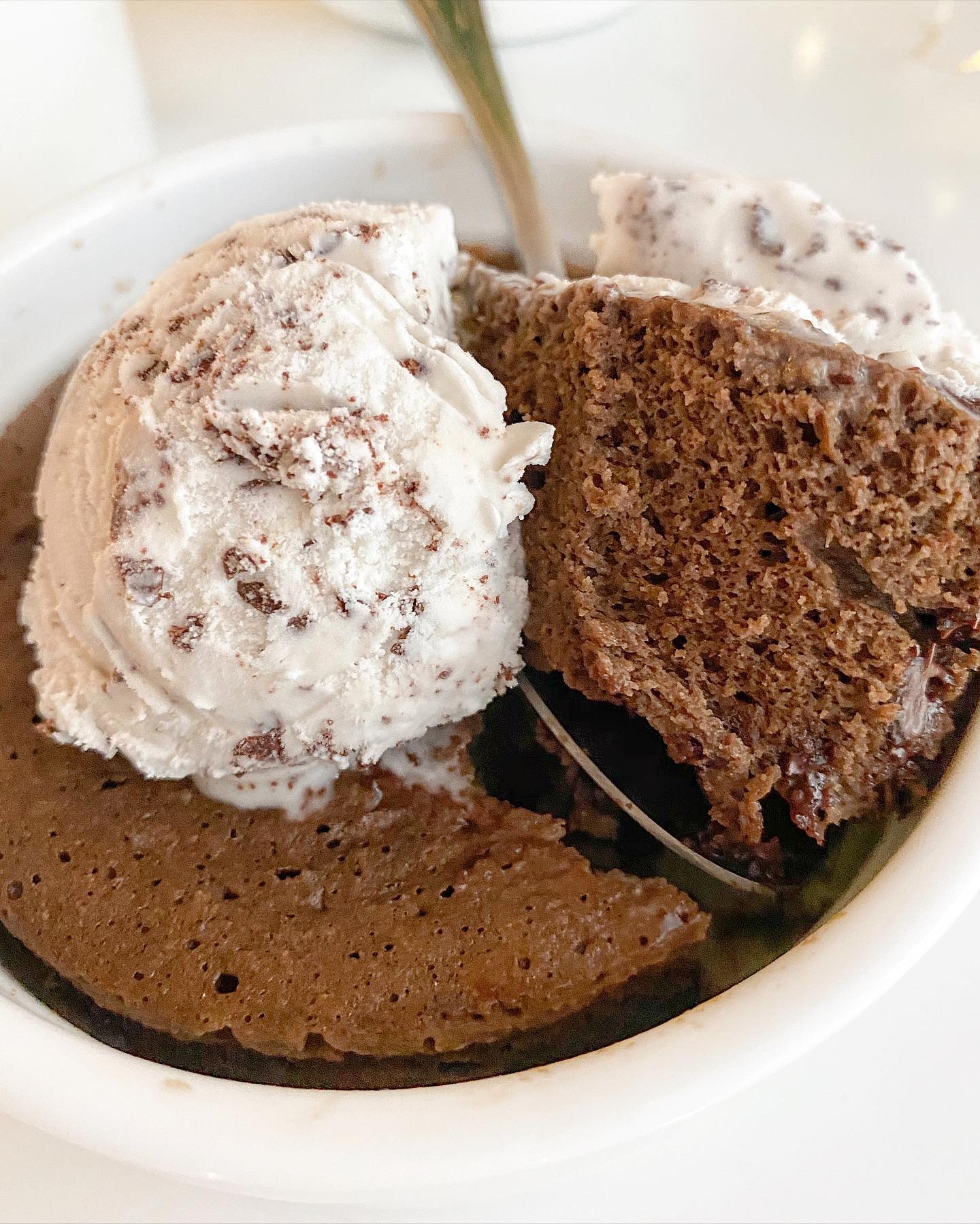 Double Chocolate Flourless Mug Cake