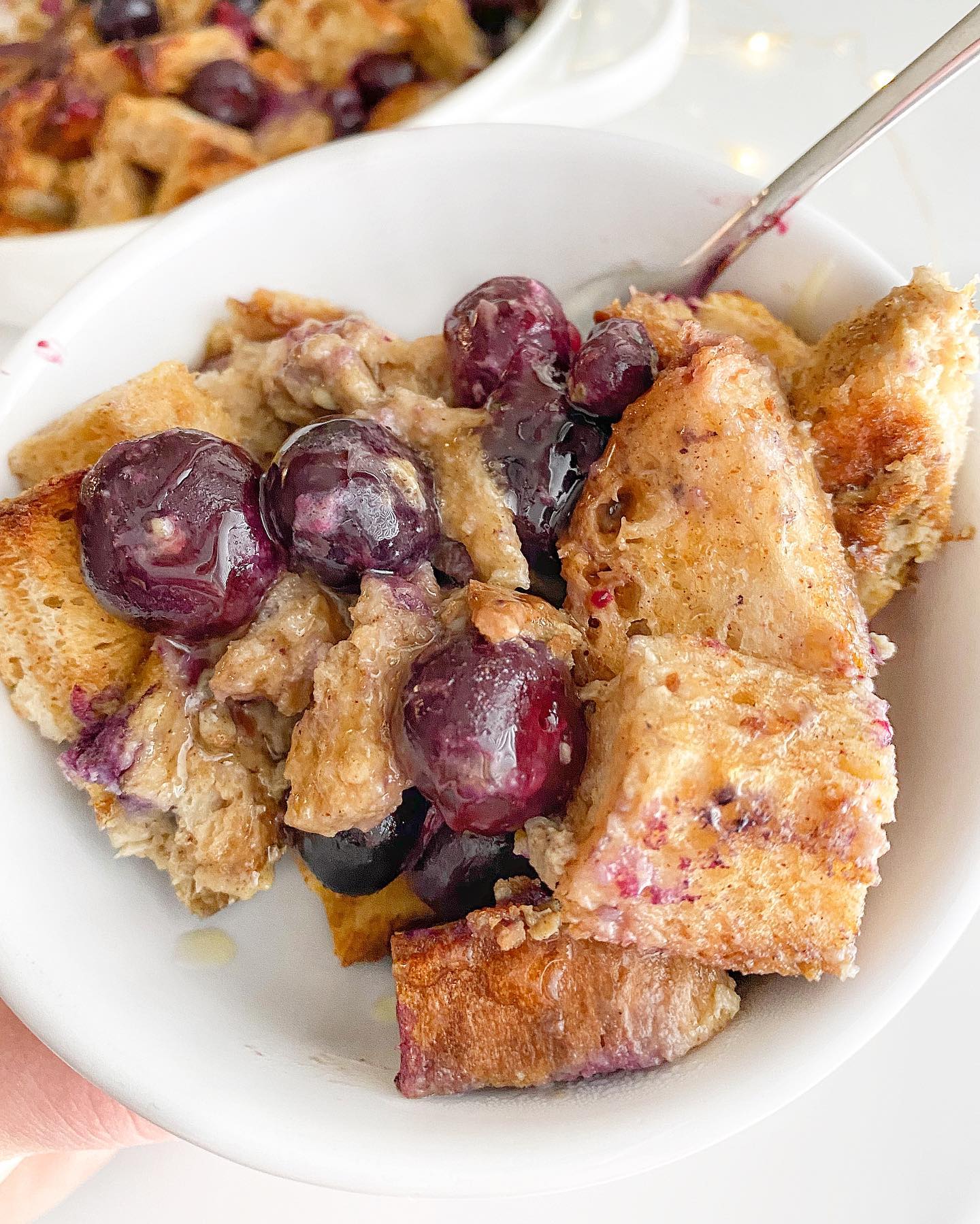 Blueberry French Toast Casserole with Hawaiian Sweet Bread