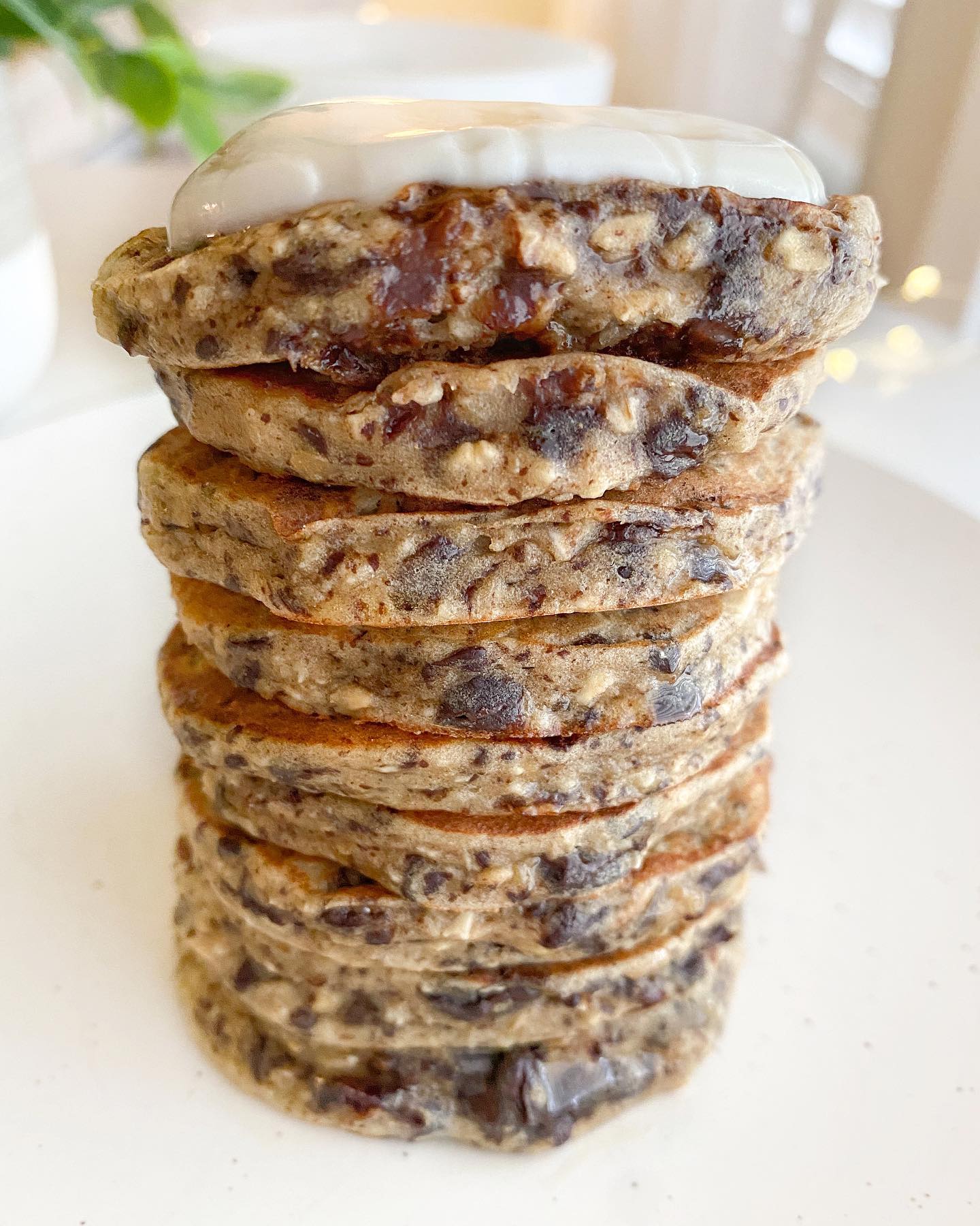 Chocolate Chunk Banana Pancakes