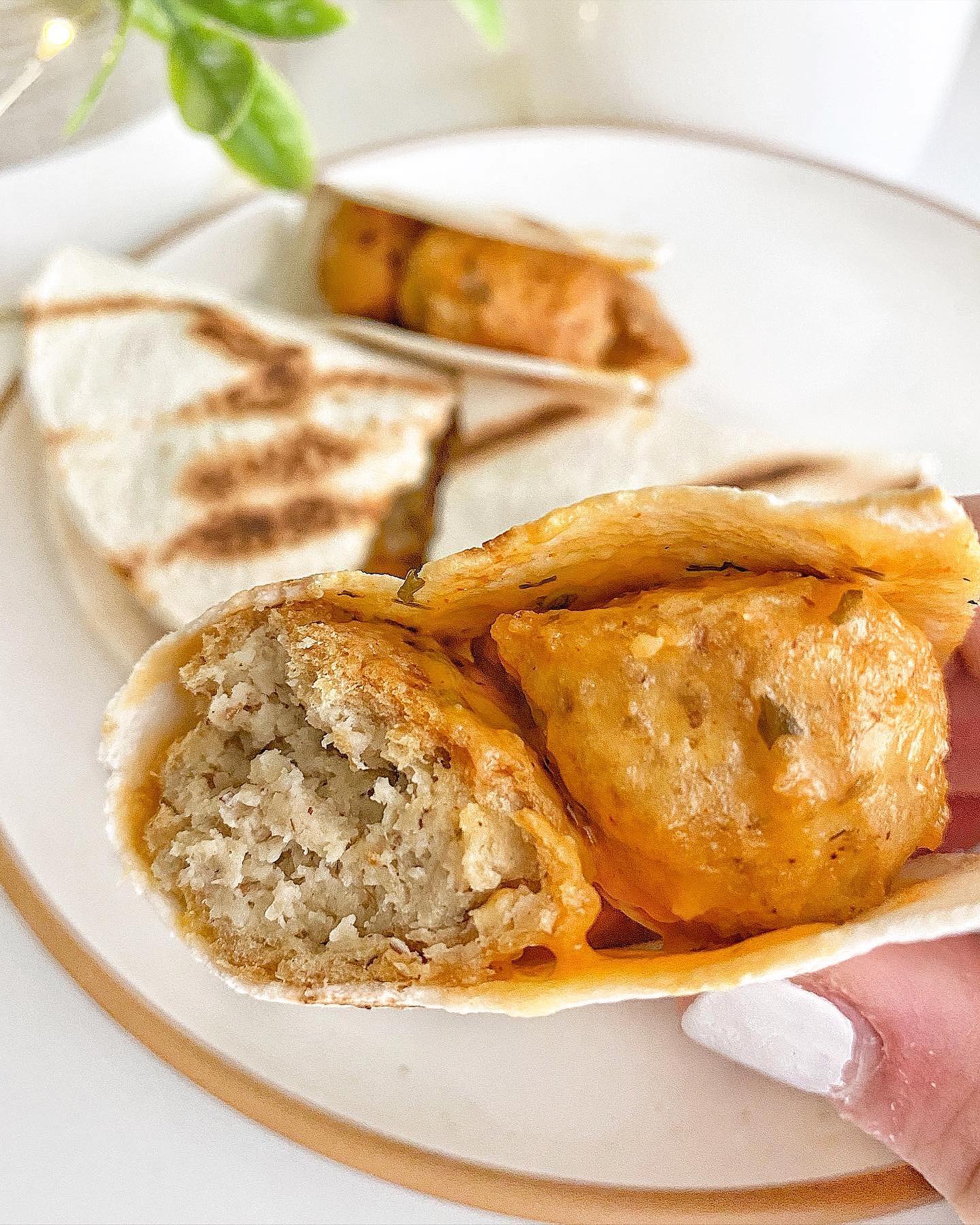Buffalo Ranch Chicken Meatball "Sandwich" Bites