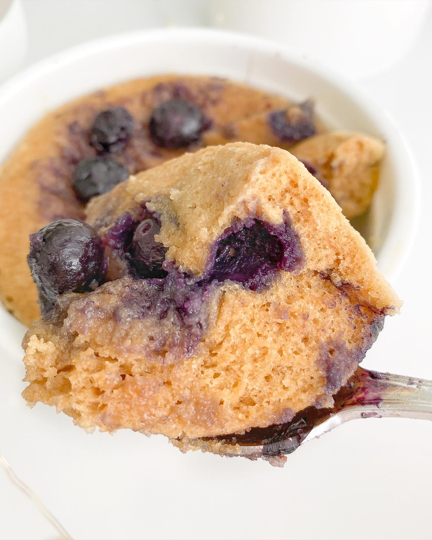 Spring-Inspired Lemon Blueberry Mug Cake