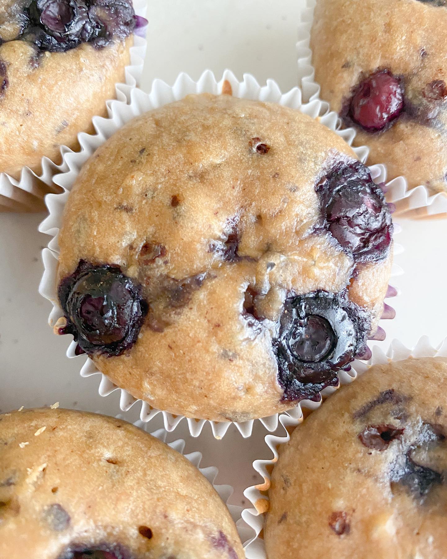 Warm Blueberry Muffins with Chocolate Chunks