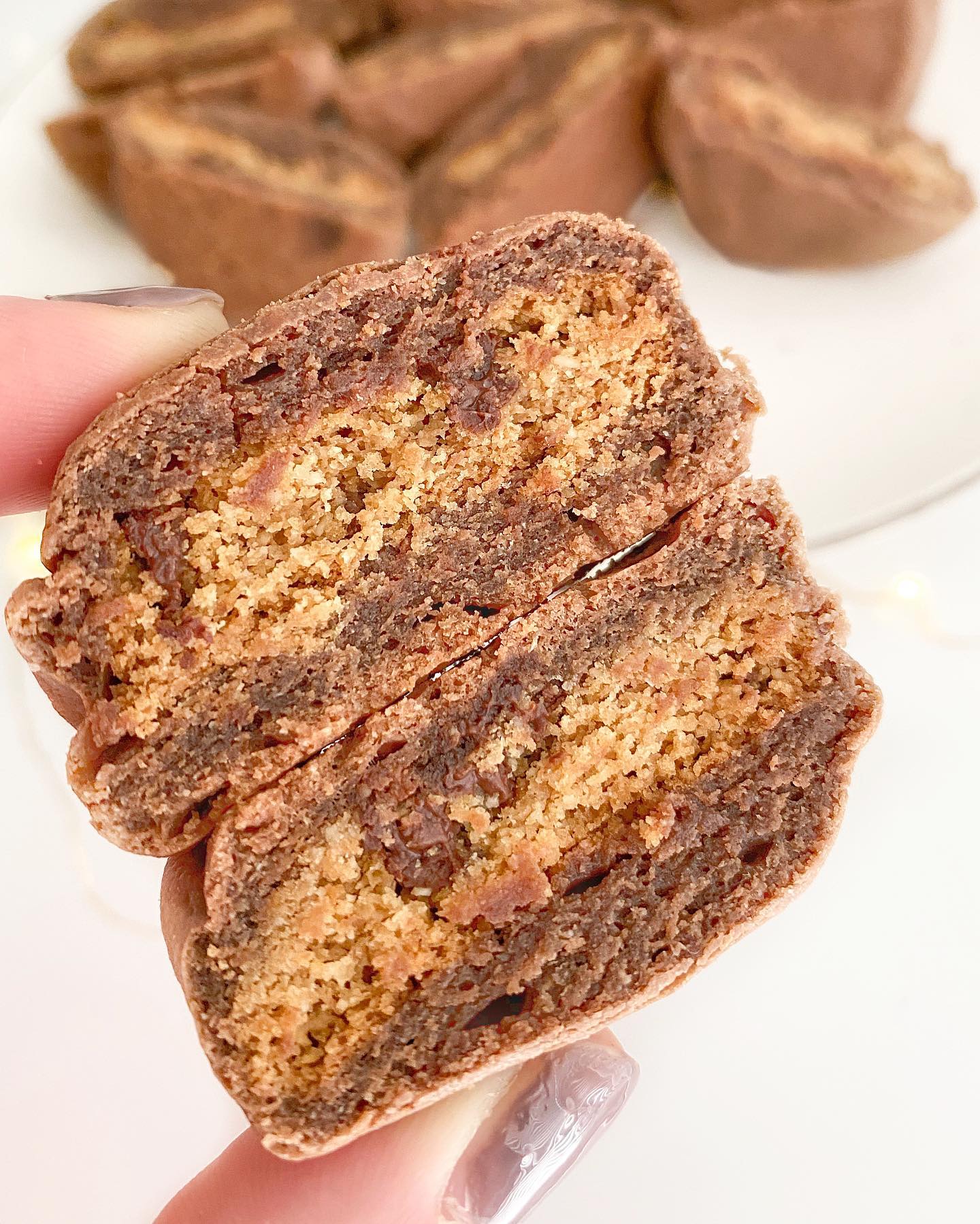 Brownie Cookies with Filling