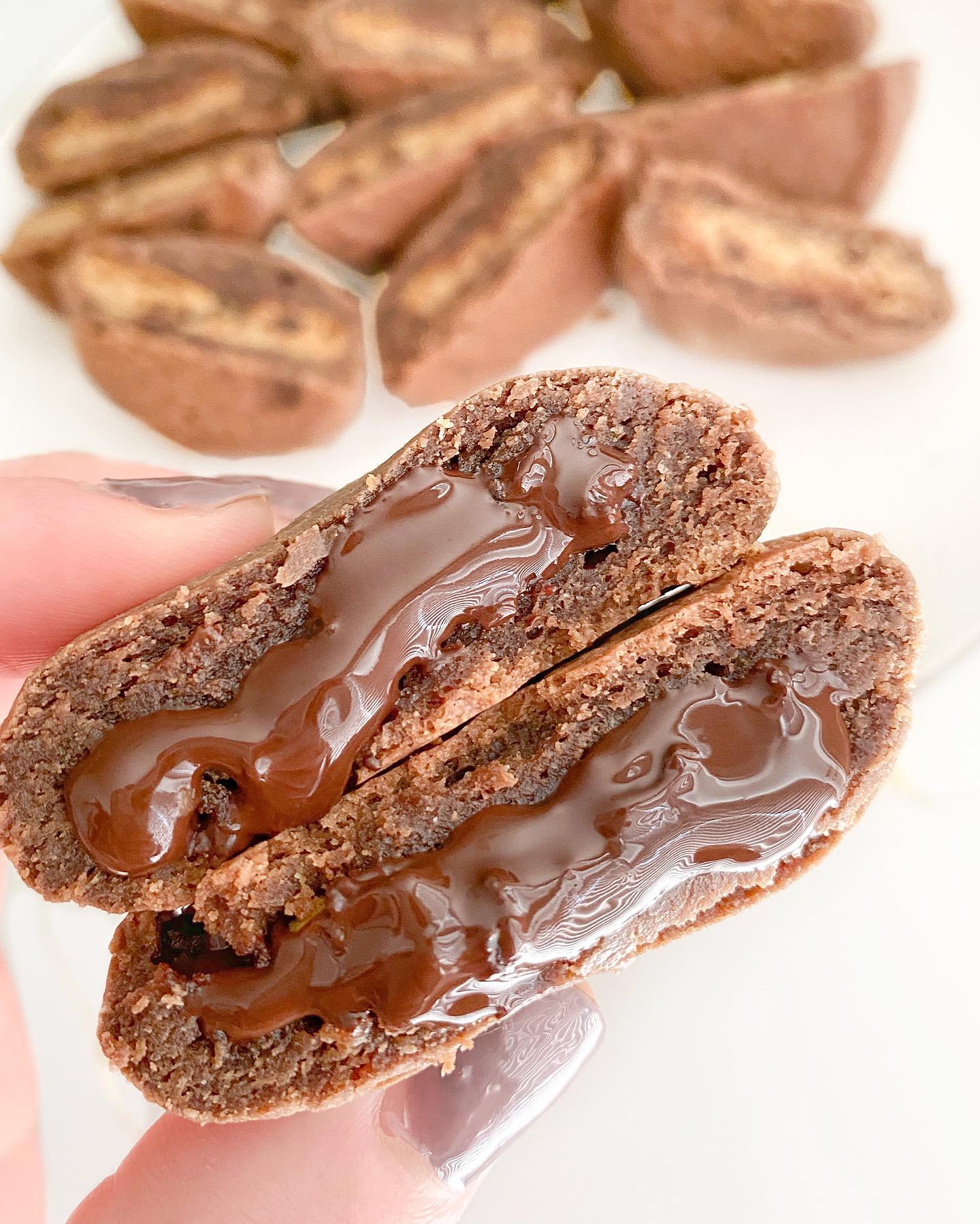 Brownie Cookies with Filling