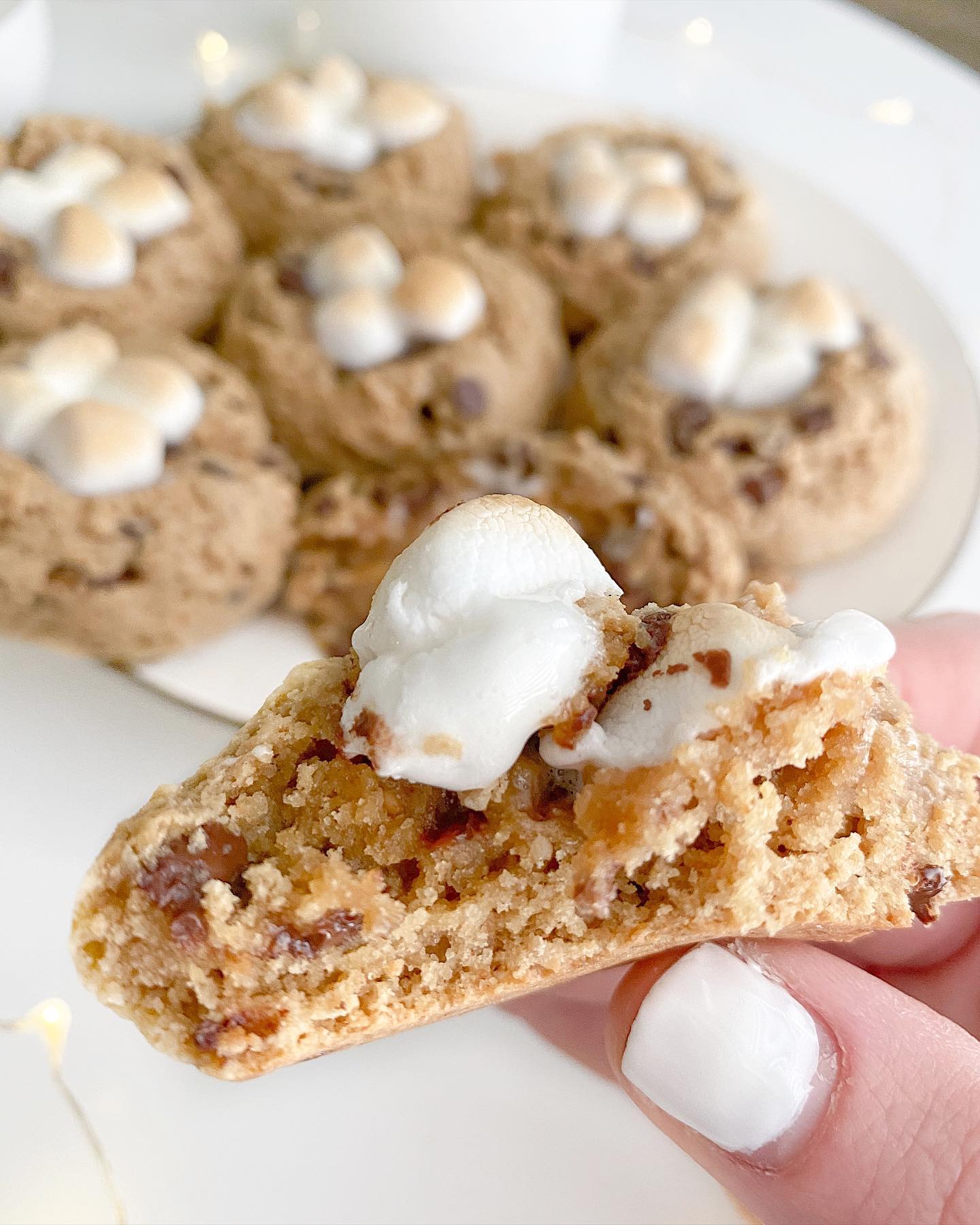 Cashew Butter S'mores Cookies