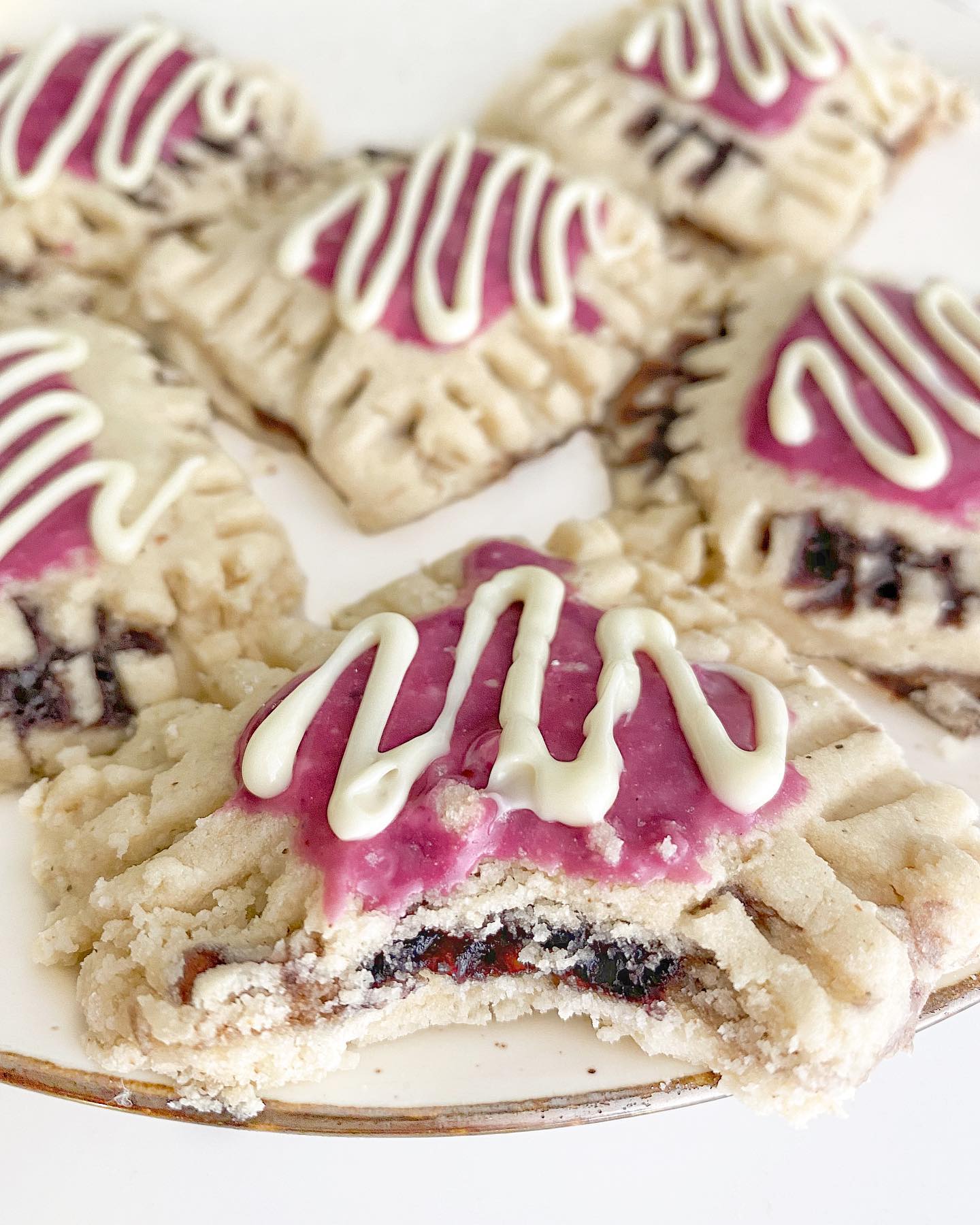 Mini Blueberry Pop-Tarts with Fruit Filling