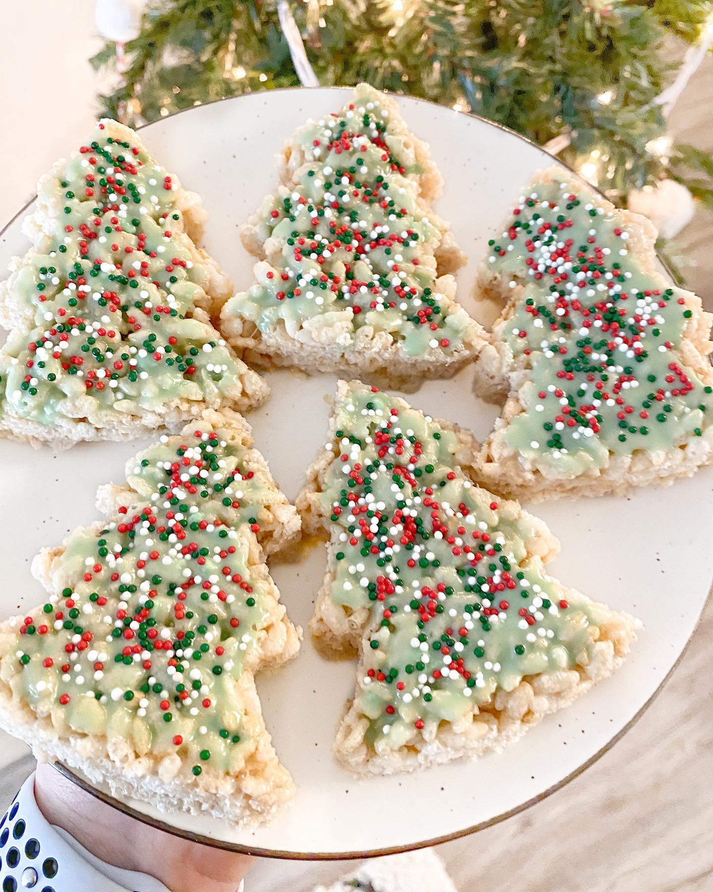 Christmas Tree Rice Crispy Treats