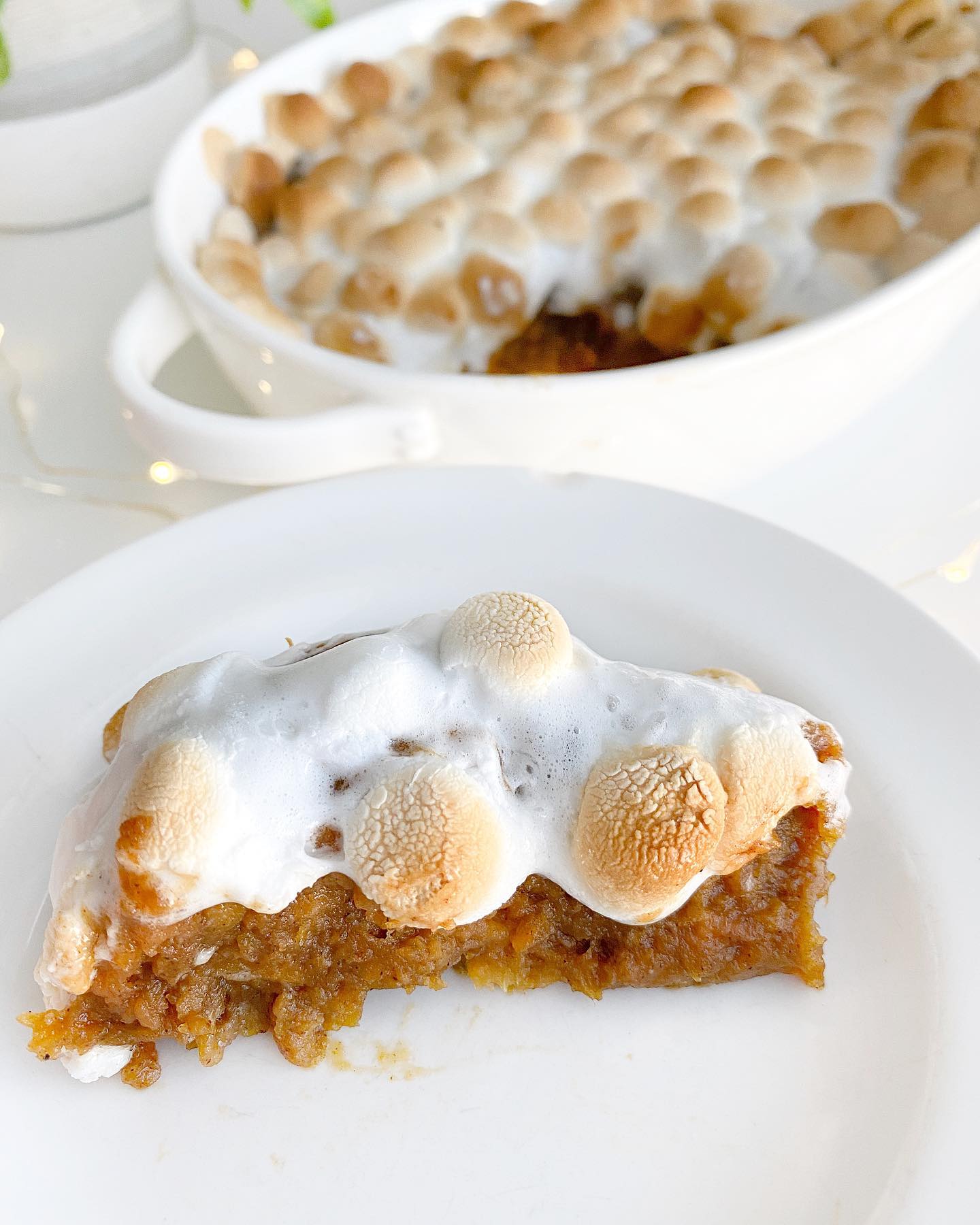 Classic Sweet Potato Casserole with Marshmallow Topping