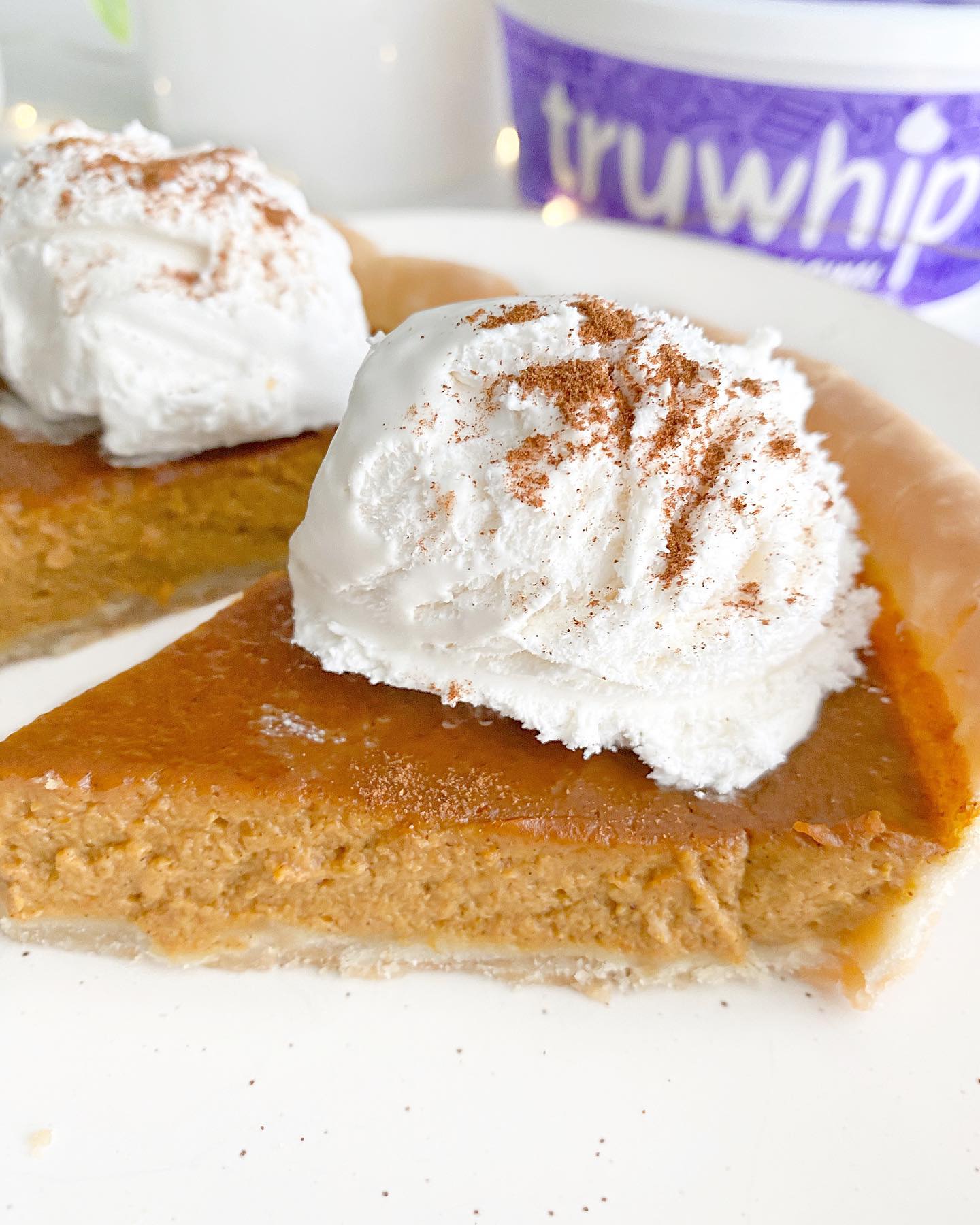 Pumpkin Pie with Whipped Topping