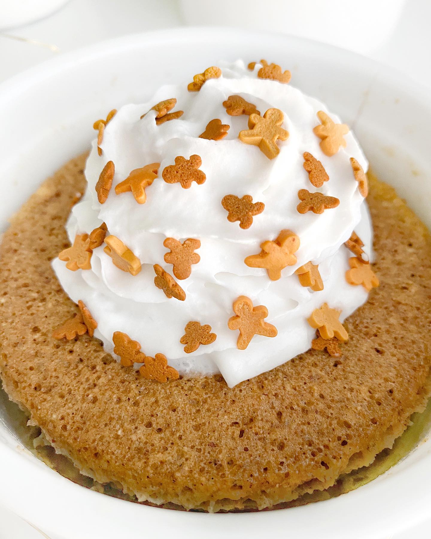 Quick Gingerbread Mug Cake for Christmas