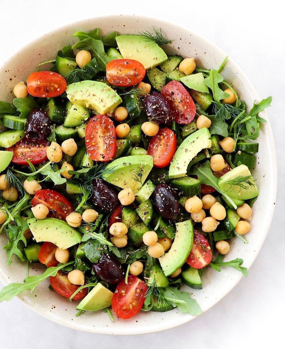 Vegan Arugula Chickpea Salad