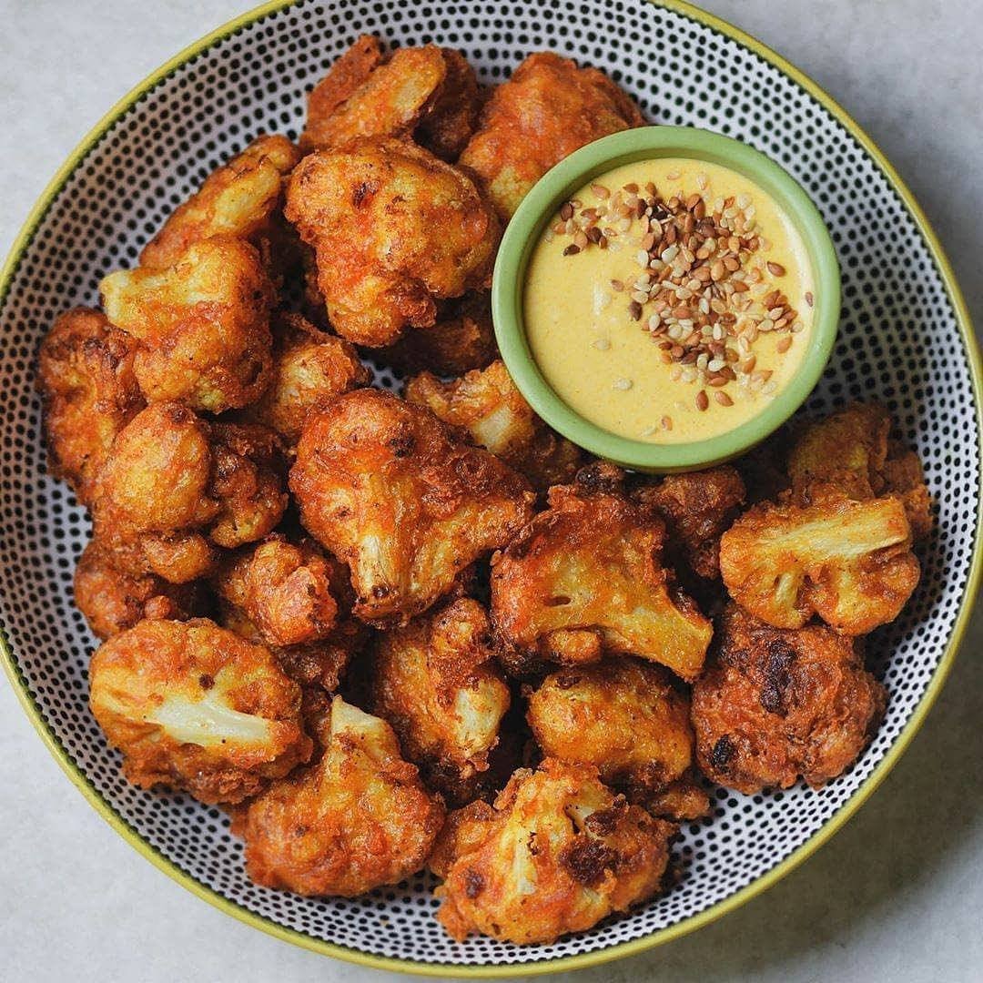 Beer Battered Spicy Cauliflower