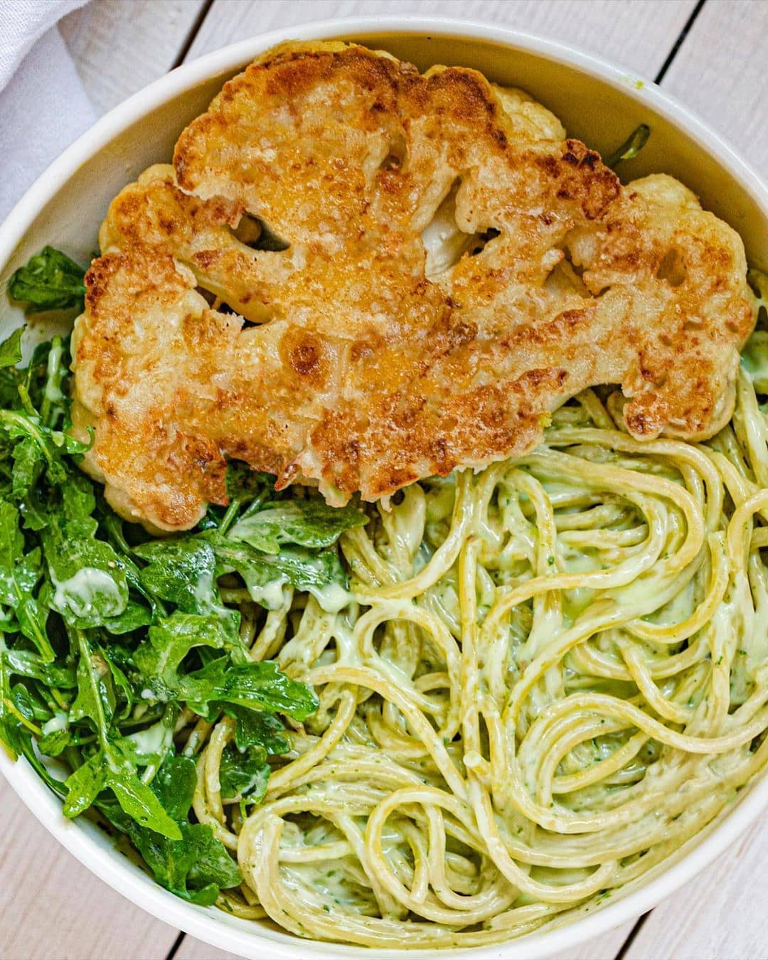 Crispy Cauliflower Steaks with Avocado