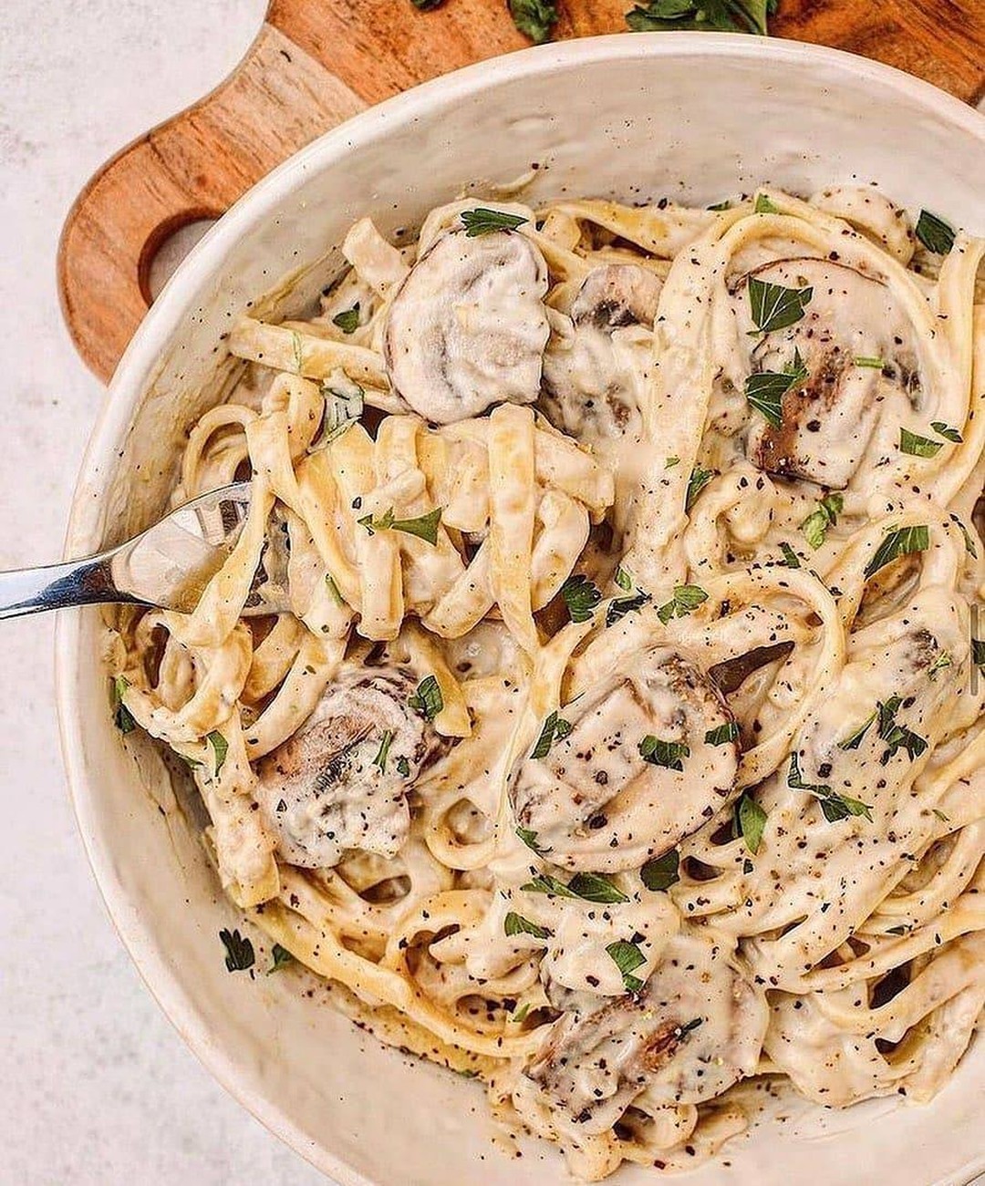 Vegan Fettuccine Alfredo