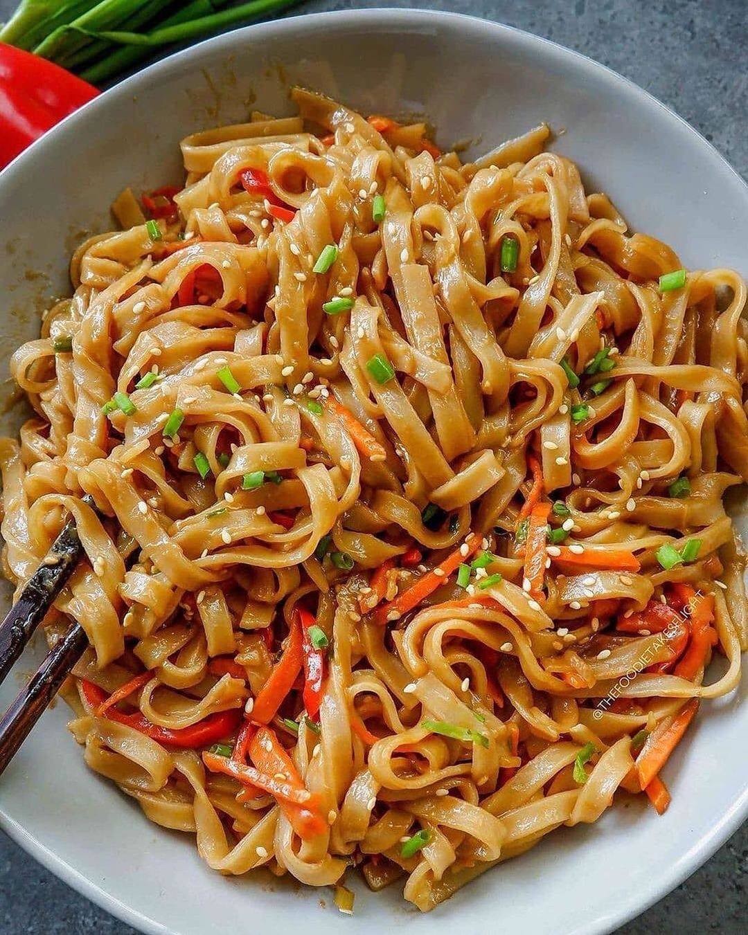 Vegan Peanut Sesame Noodles