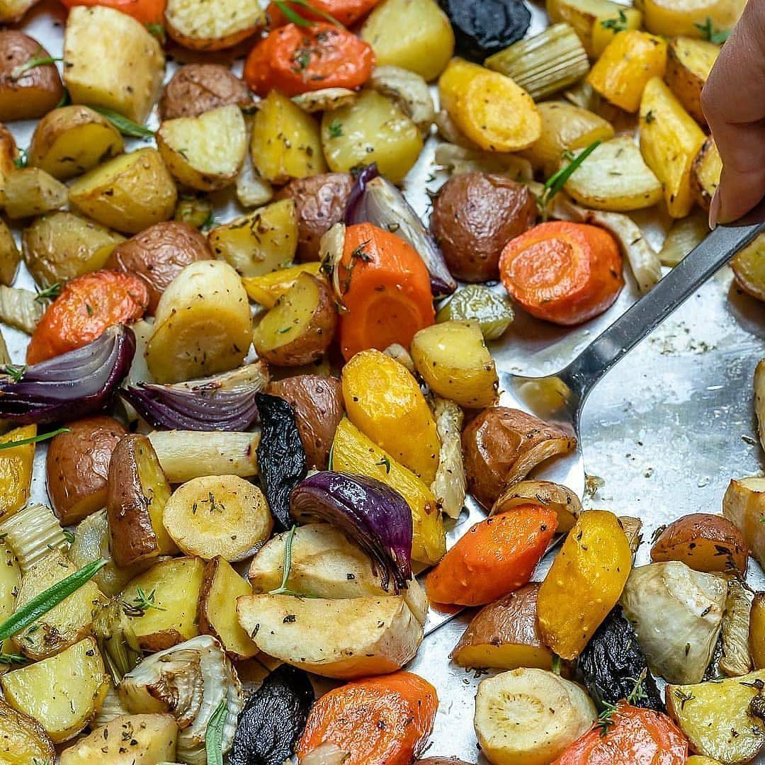 Rosemary Roasted Root Vegetables