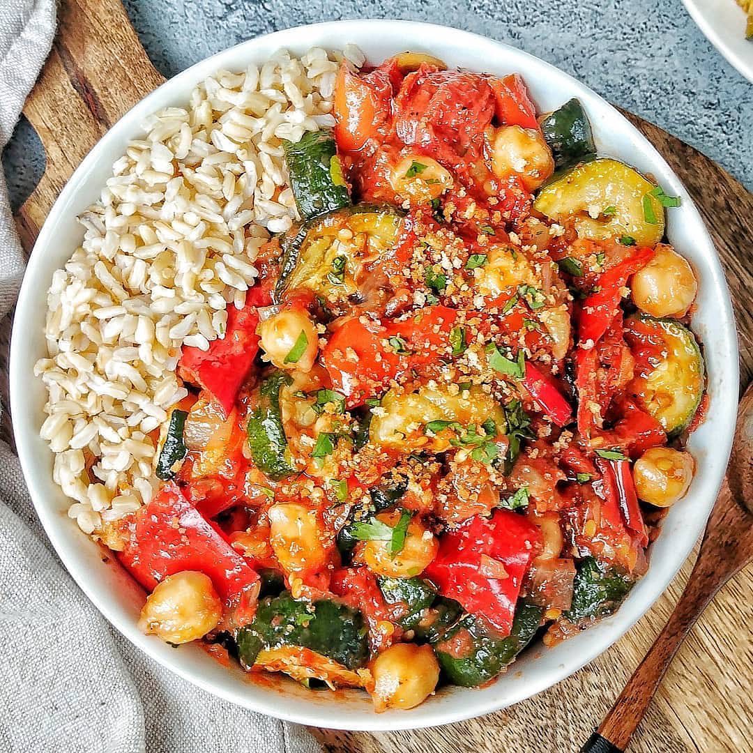 Chickpea Ratatouille Stew with Marinara