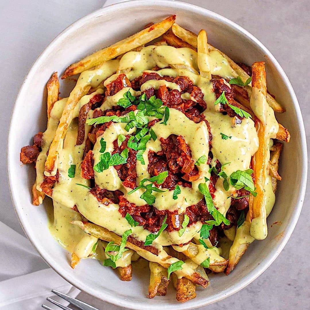 Vegan Chili Cheese Fries