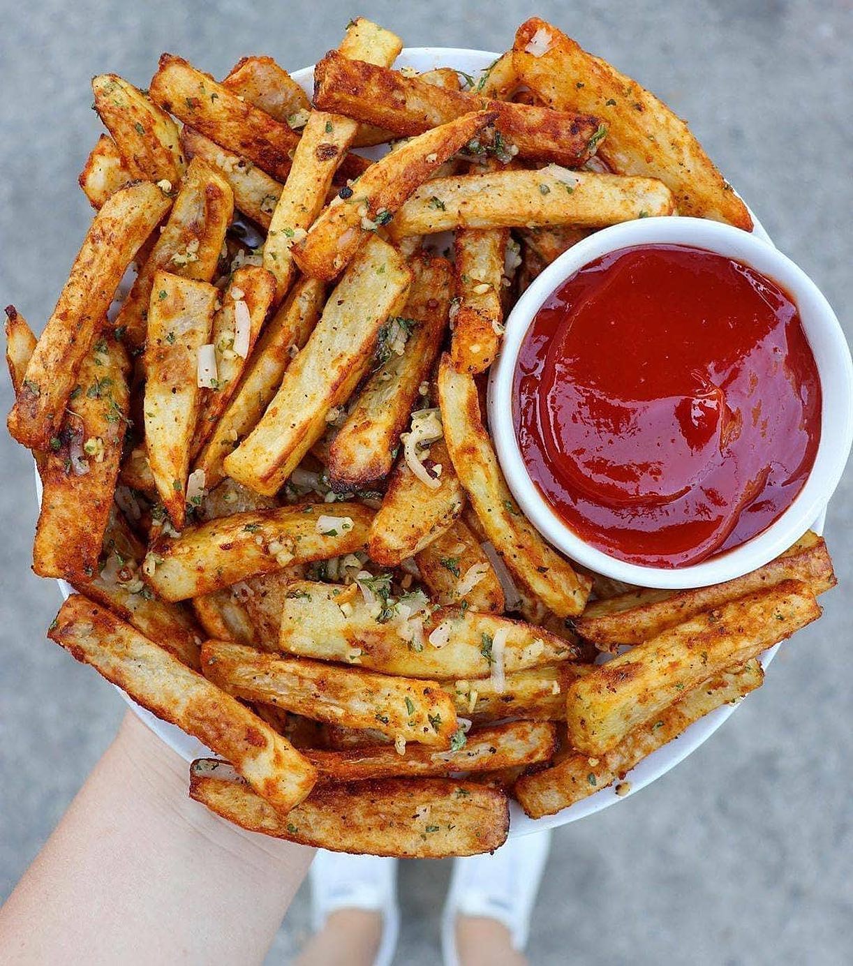 Baked Garlic Parmesan French Fries