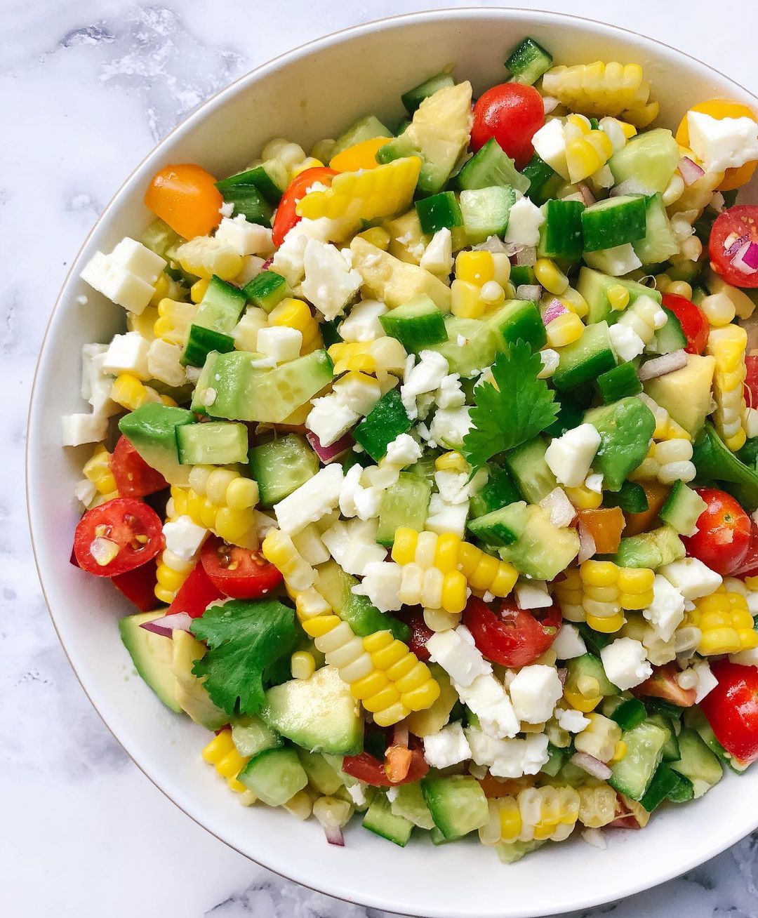 Fresh Summer Corn and Veggie Salad