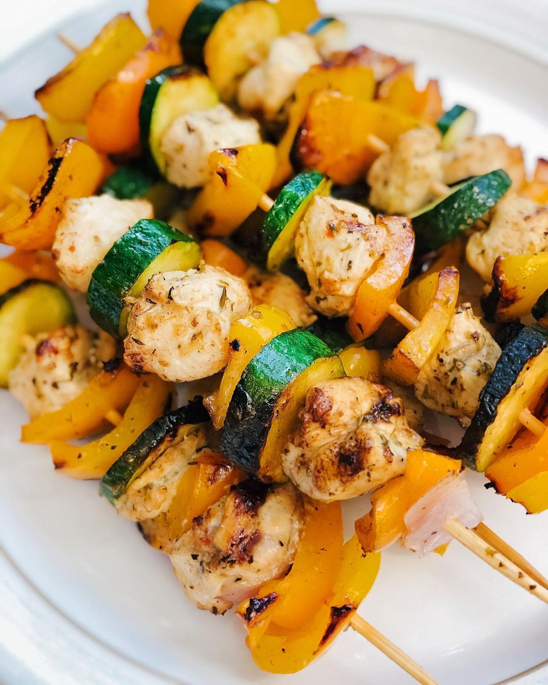 Juicy Garlic Herb Chicken Kabobs