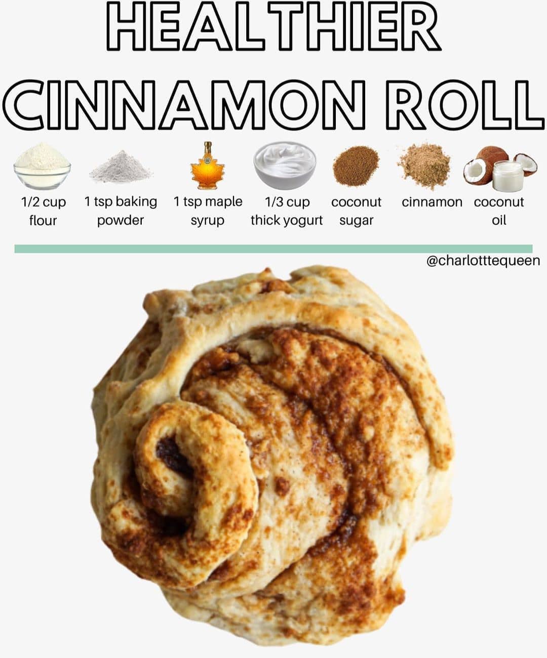 Healthier Cinnamon Roll