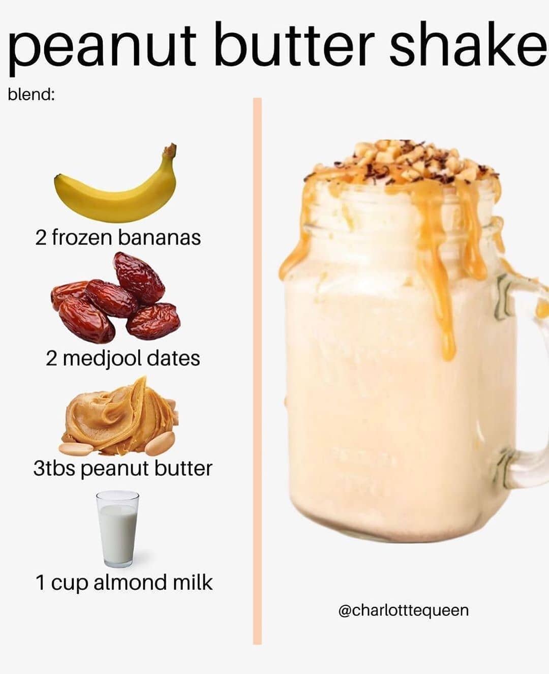 Healthy Reece's Shake with Banana and Chocolate