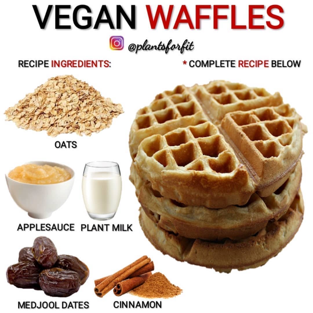 Easy Vegan Waffles Made with Oats