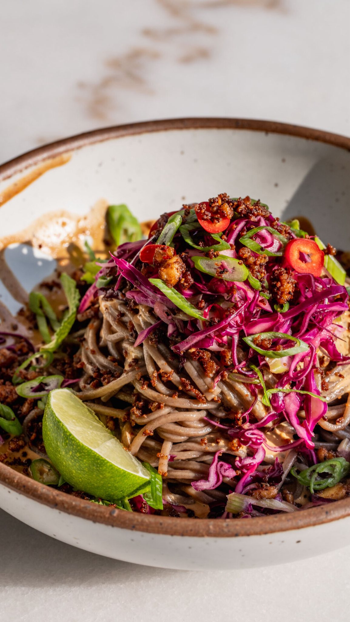Sesame Chili Cold Soba Noodles