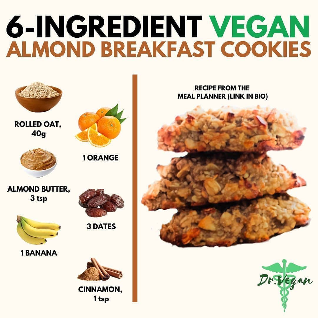 Vegan Almond Breakfast Cookies