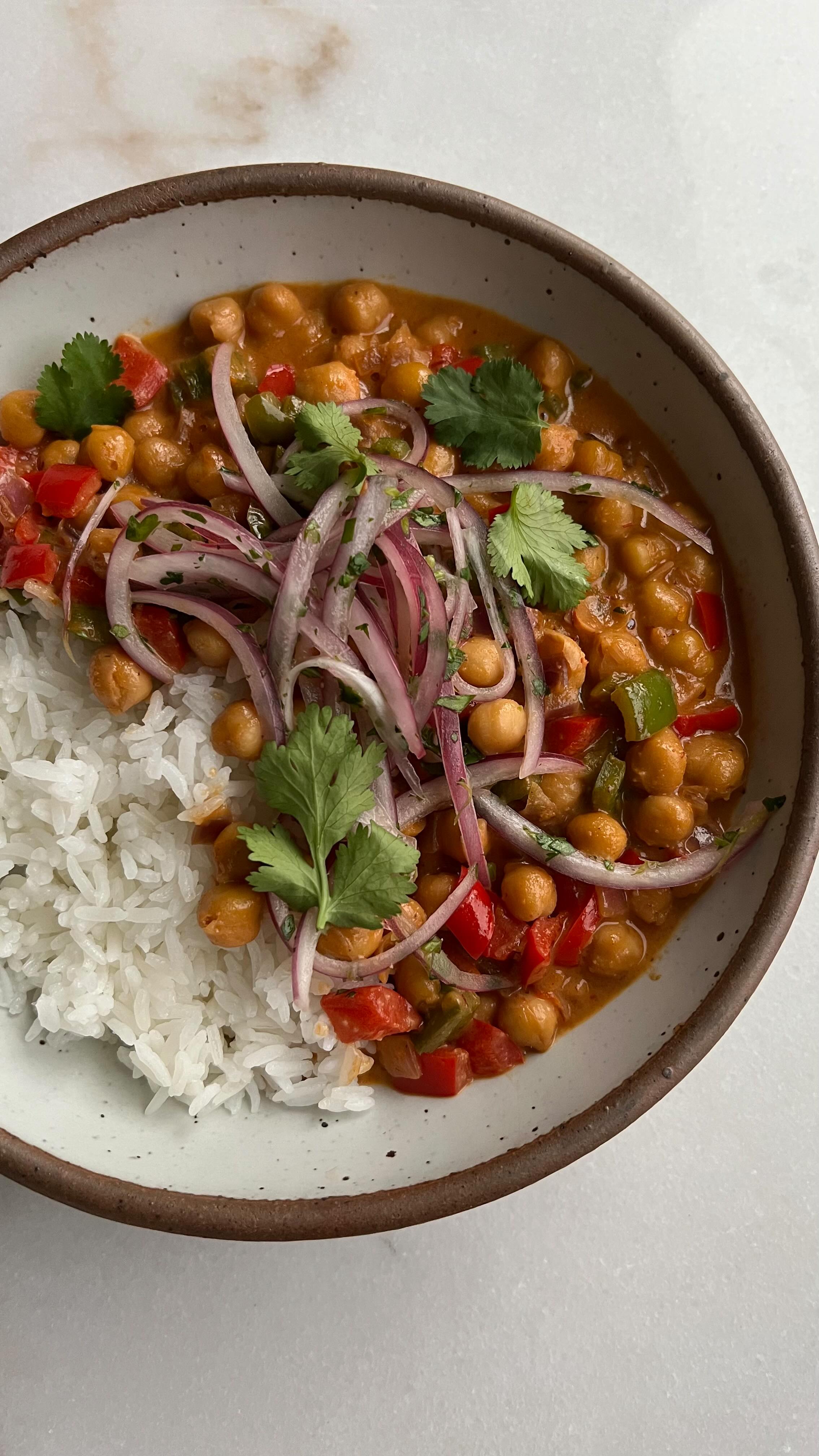 Creamy Chipotle Orange Chickpeas