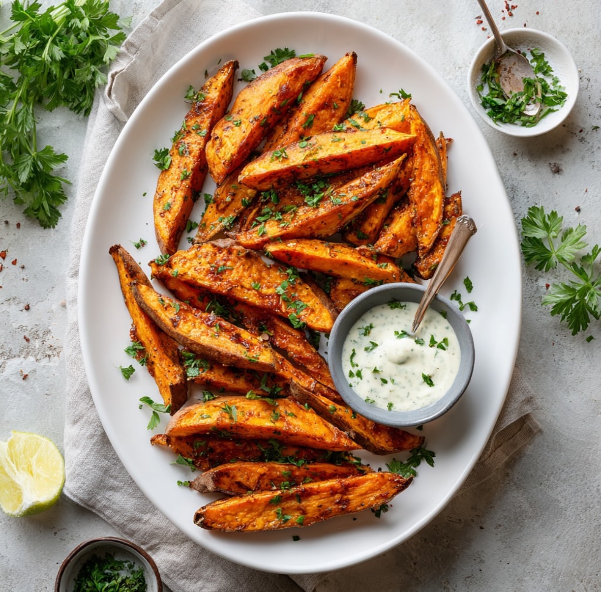 Air Fryer Sweet Potato Wedges