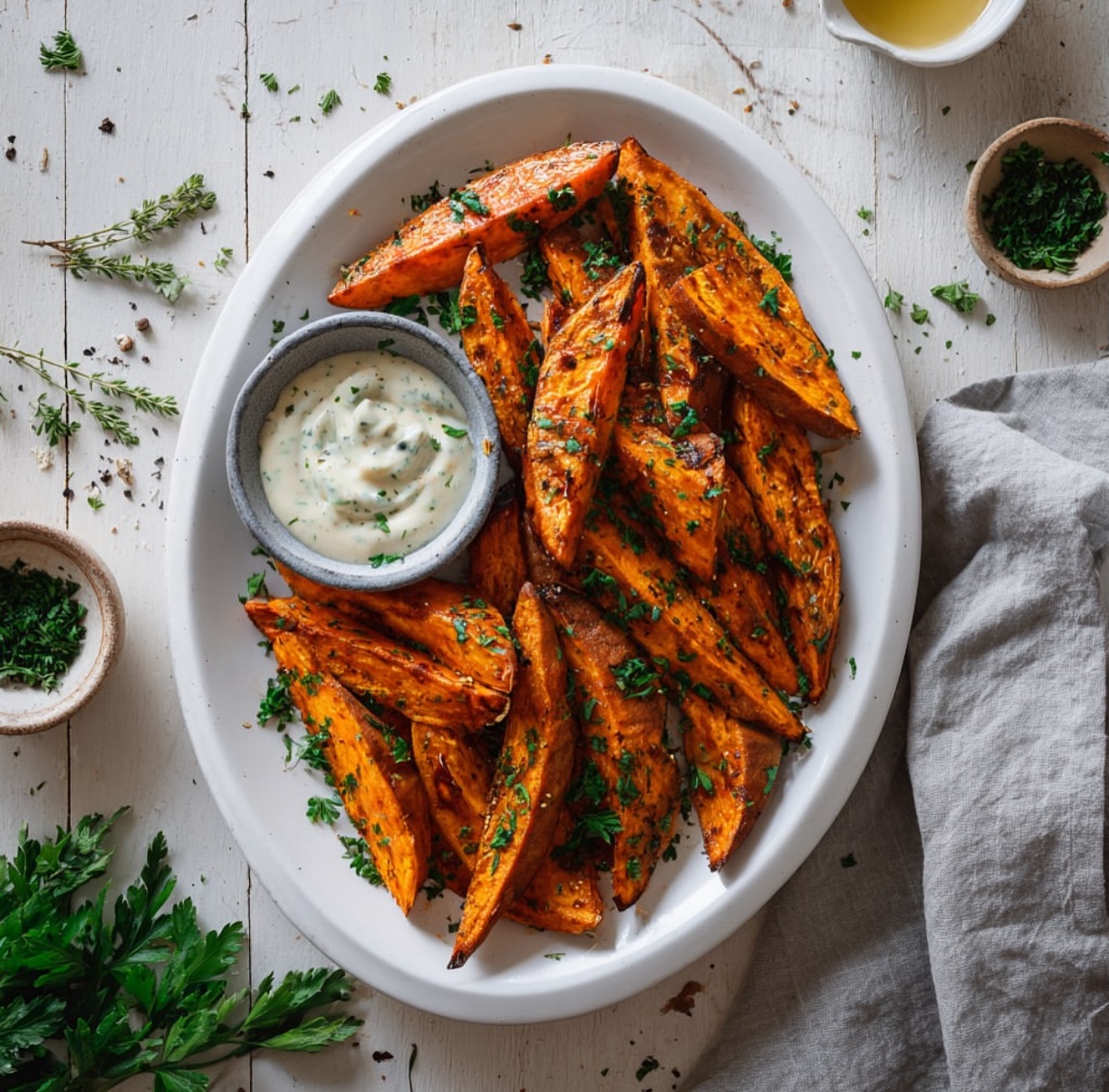 Air Fryer Sweet Potato Wedges